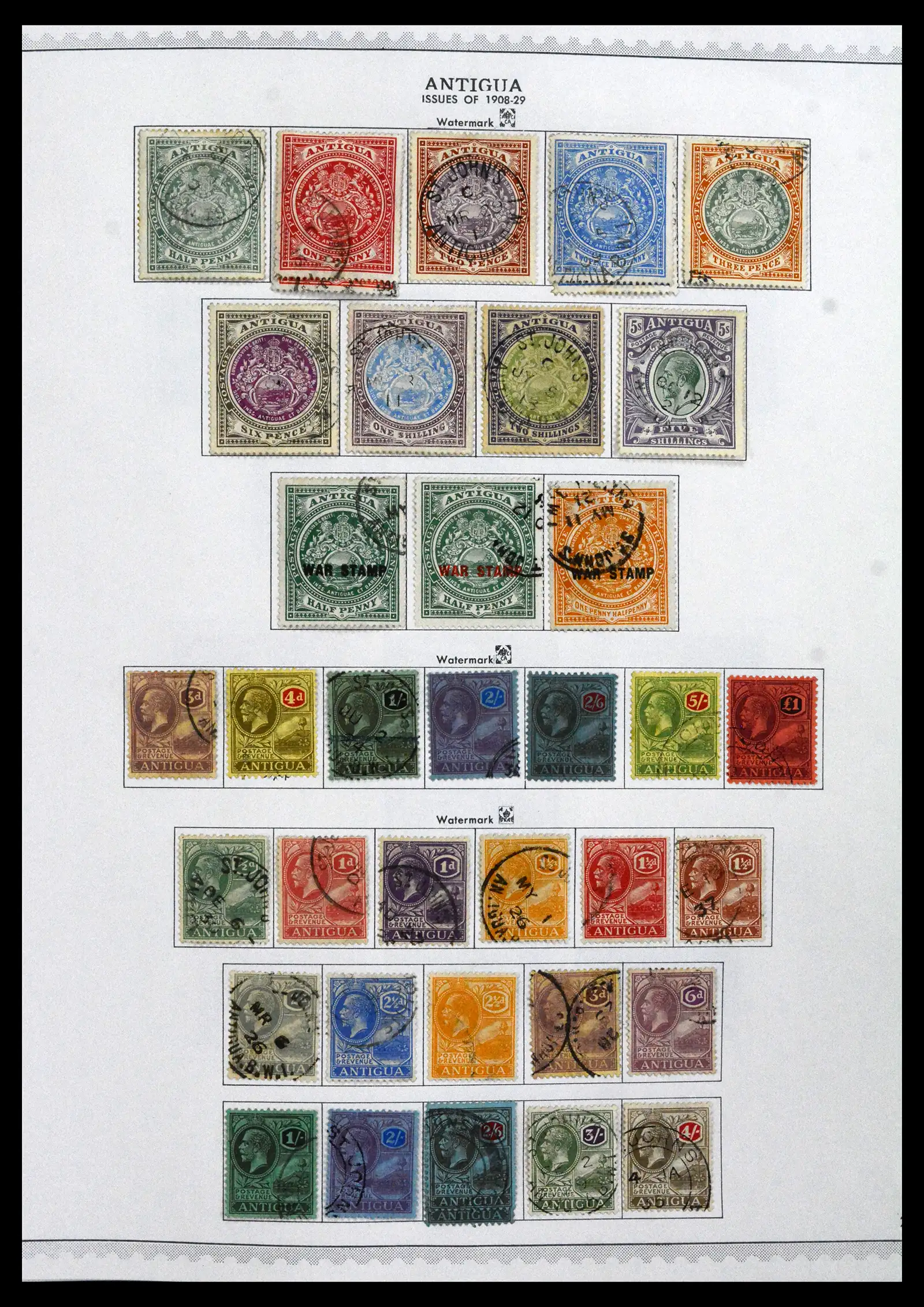 41835 0003 - Stamp collection 41835 Antigua 1862-1996.