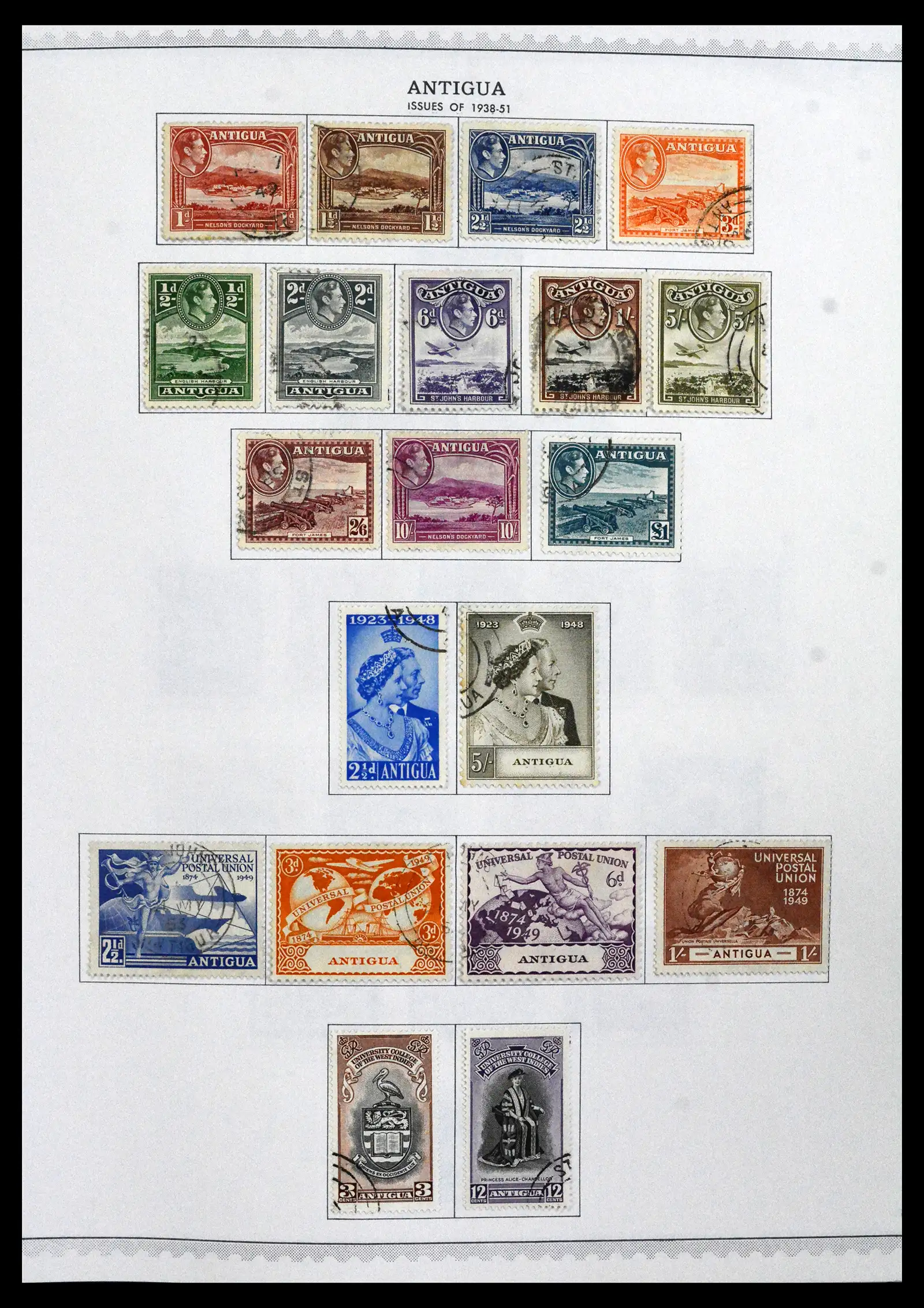 41835 0005 - Stamp collection 41835 Antigua 1862-1996.