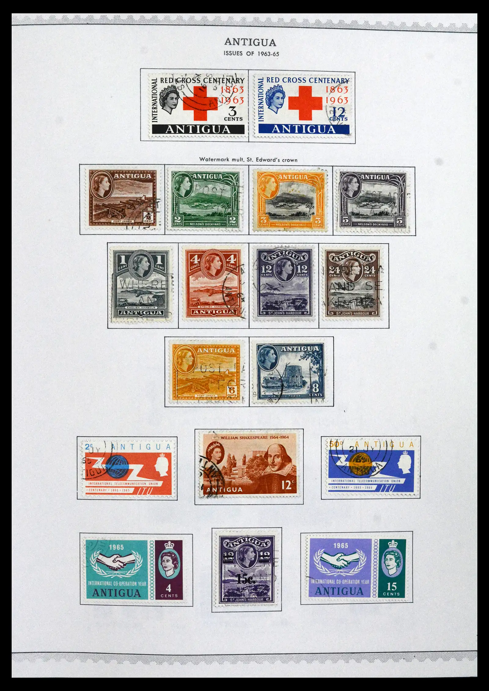 41835 0008 - Stamp collection 41835 Antigua 1862-1996.