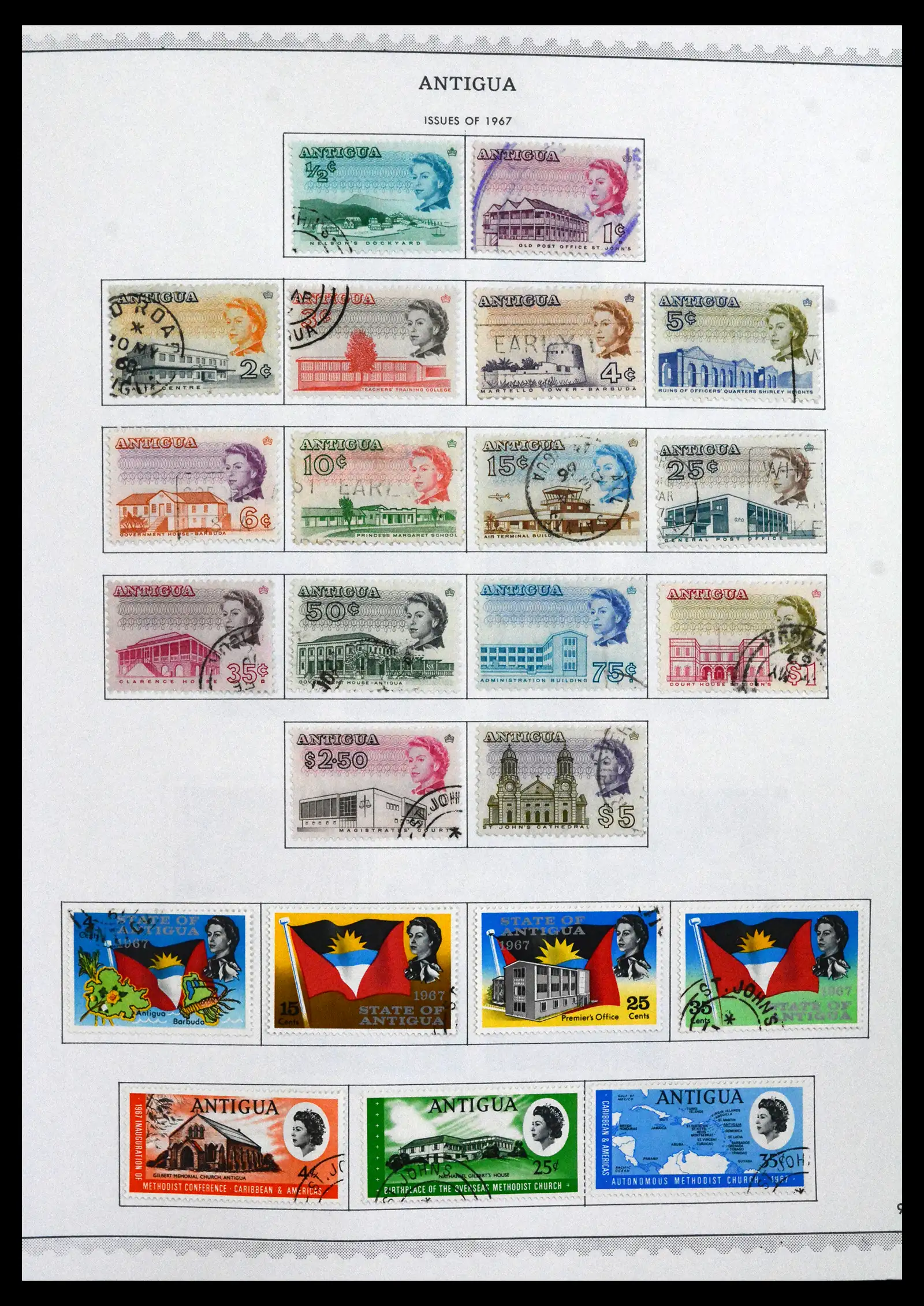 41835 0010 - Stamp collection 41835 Antigua 1862-1996.