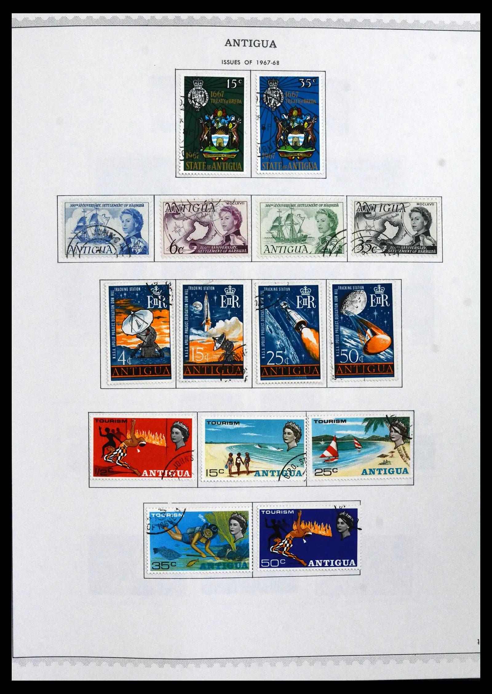 41835 0011 - Stamp collection 41835 Antigua 1862-1996.