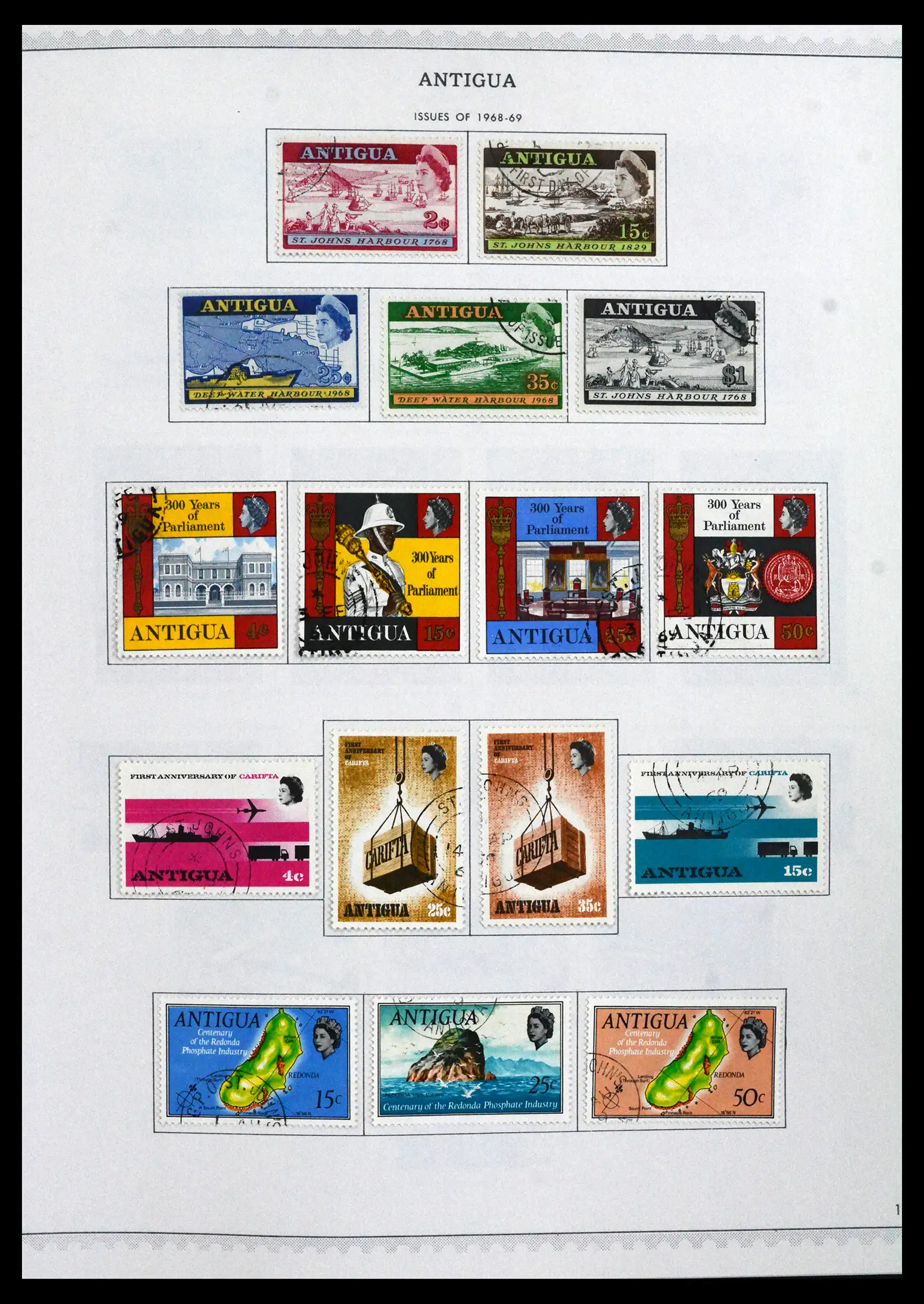 41835 0012 - Stamp collection 41835 Antigua 1862-1996.