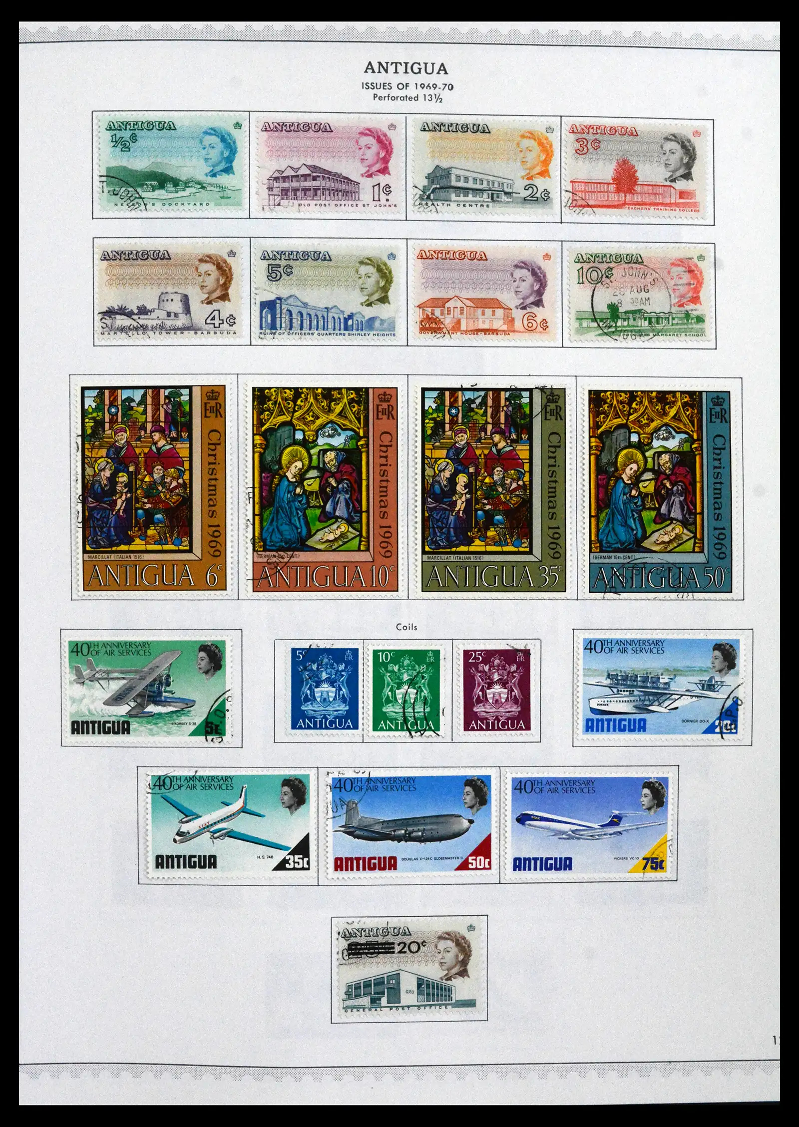 41835 0013 - Stamp collection 41835 Antigua 1862-1996.