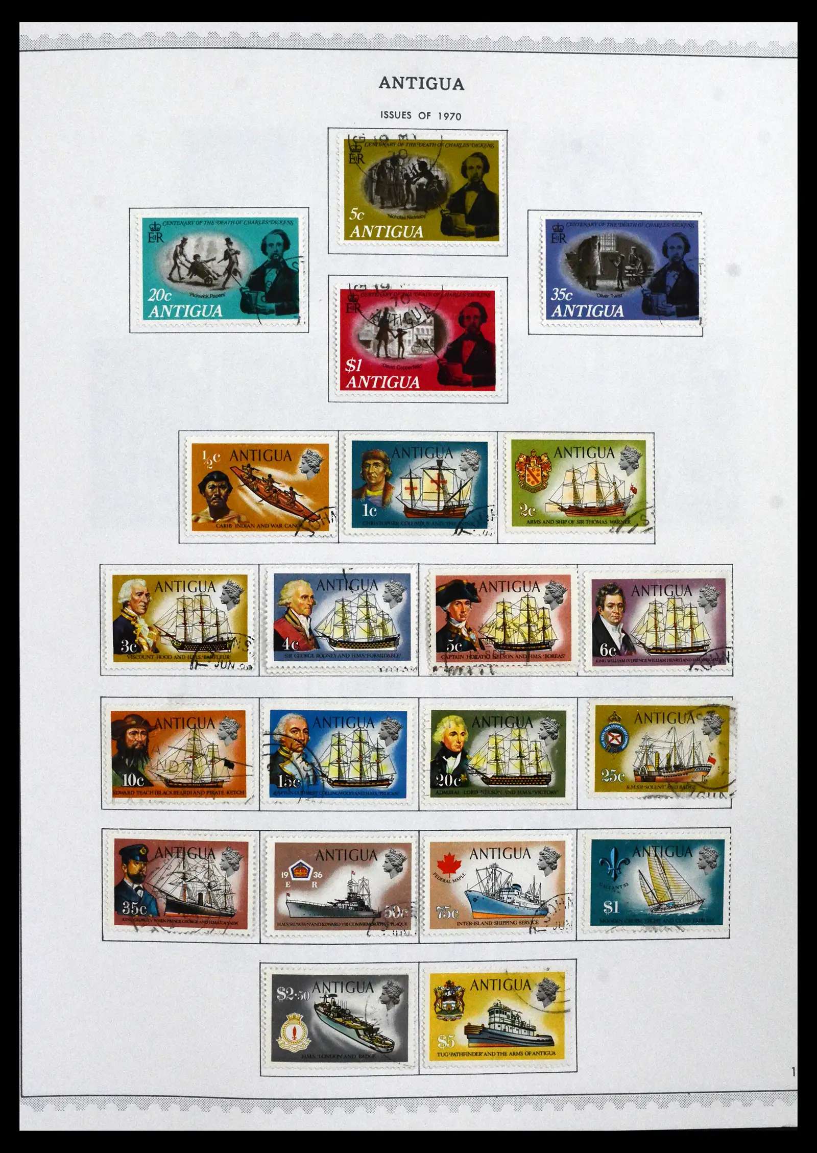 41835 0014 - Stamp collection 41835 Antigua 1862-1996.