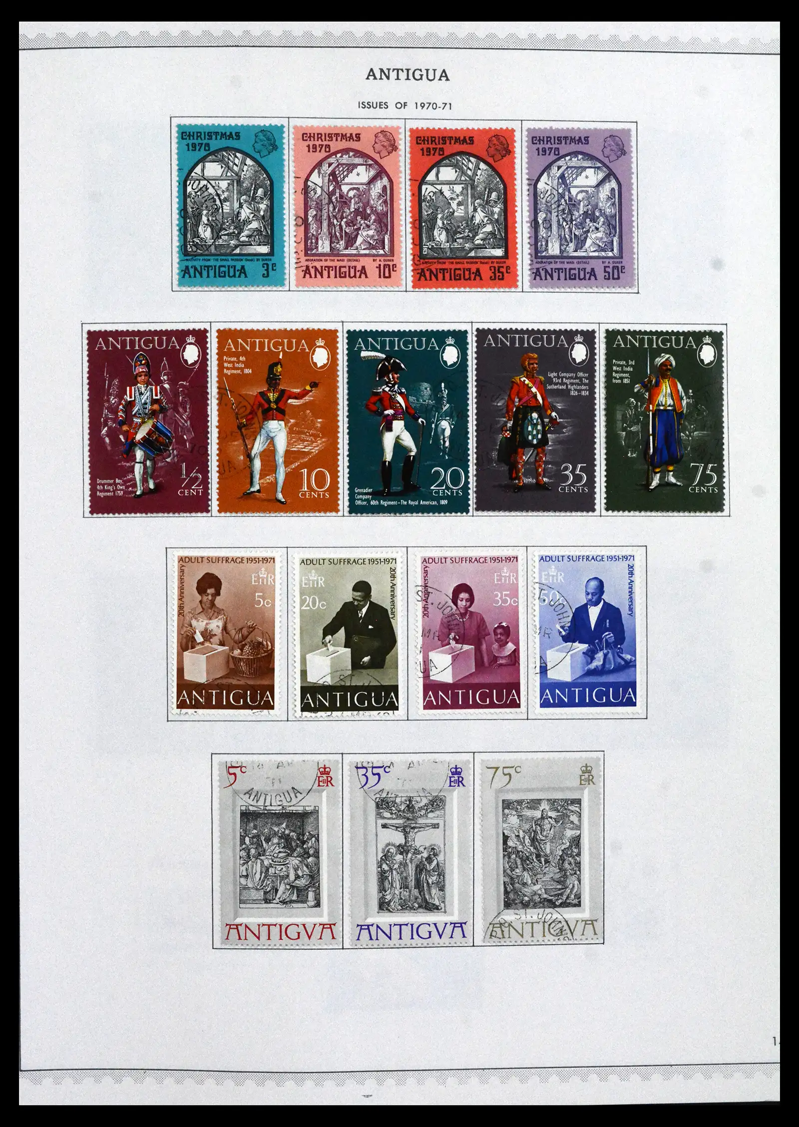 41835 0015 - Stamp collection 41835 Antigua 1862-1996.