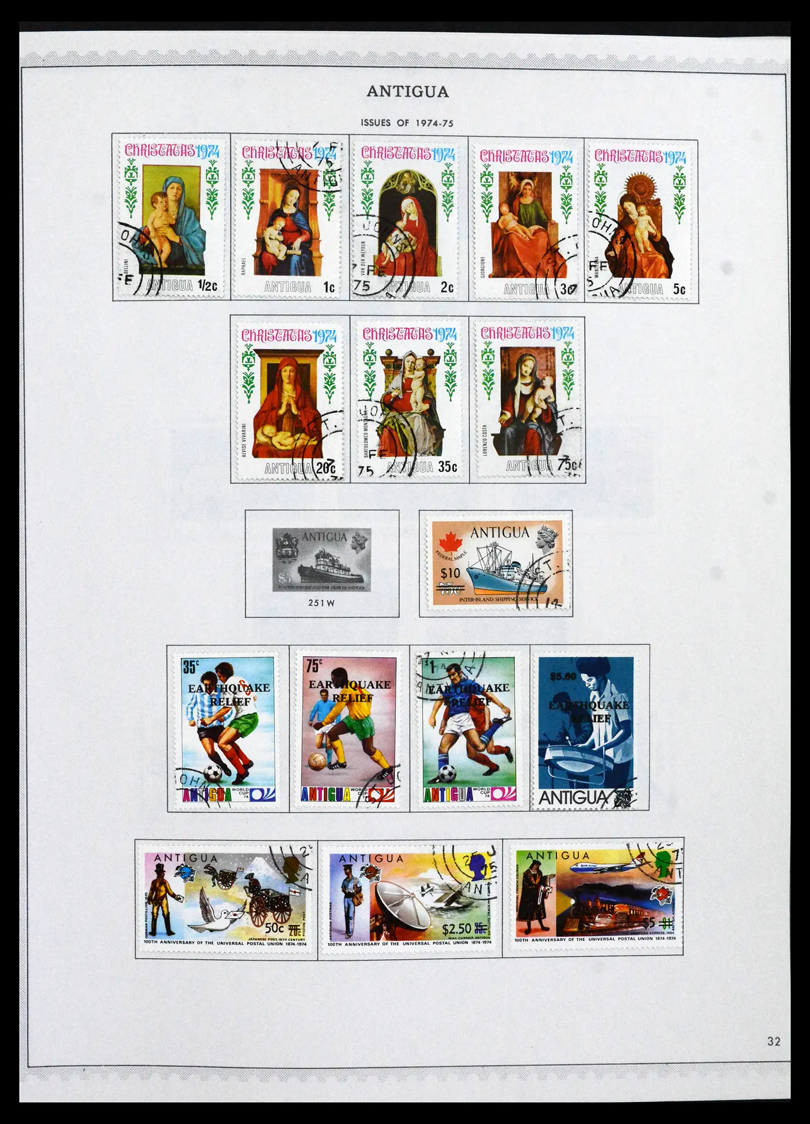 41835 0021 - Stamp collection 41835 Antigua 1862-1996.