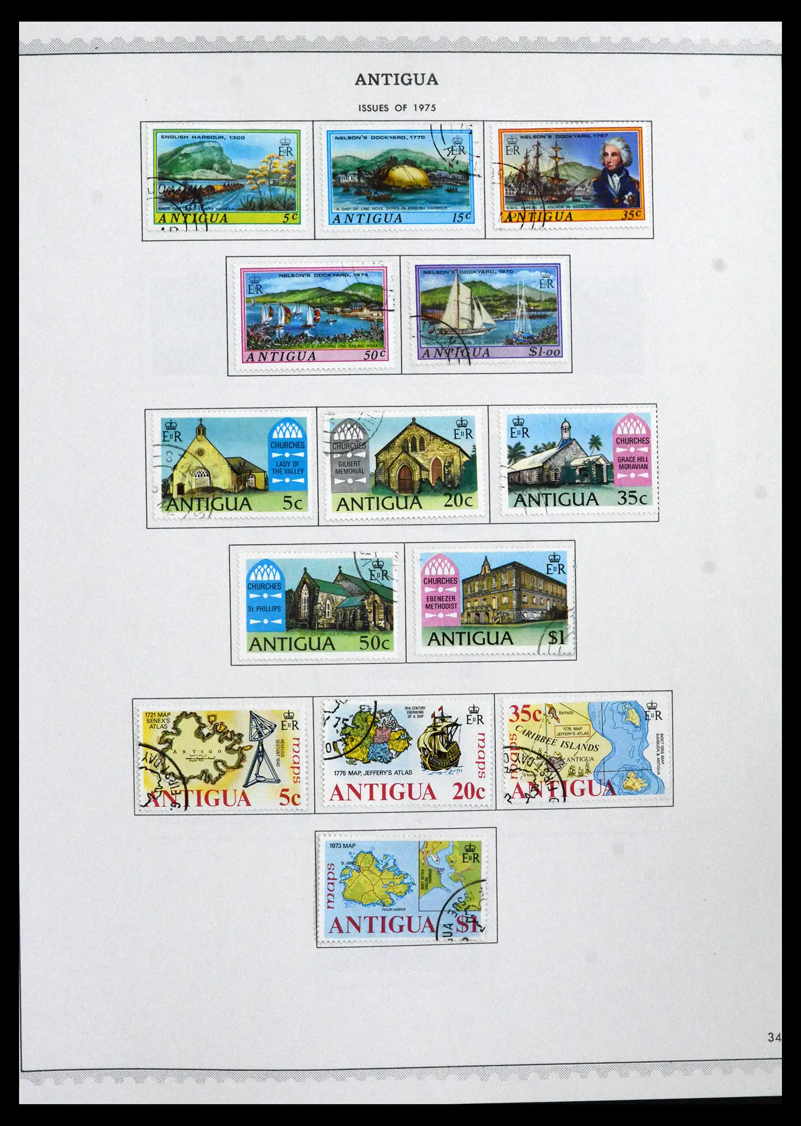 41835 0022 - Stamp collection 41835 Antigua 1862-1996.