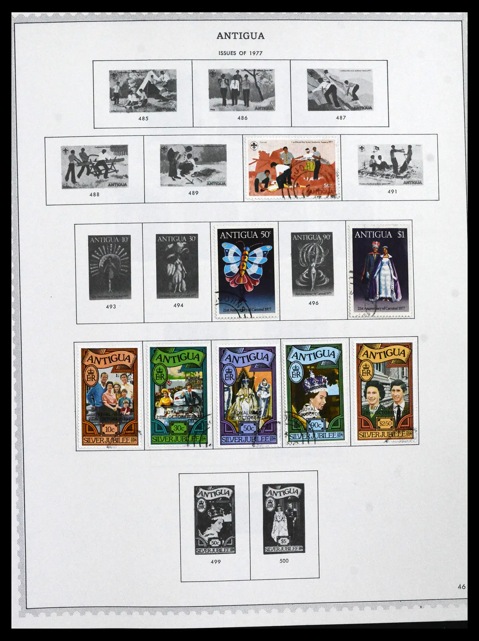 41835 0029 - Stamp collection 41835 Antigua 1862-1996.