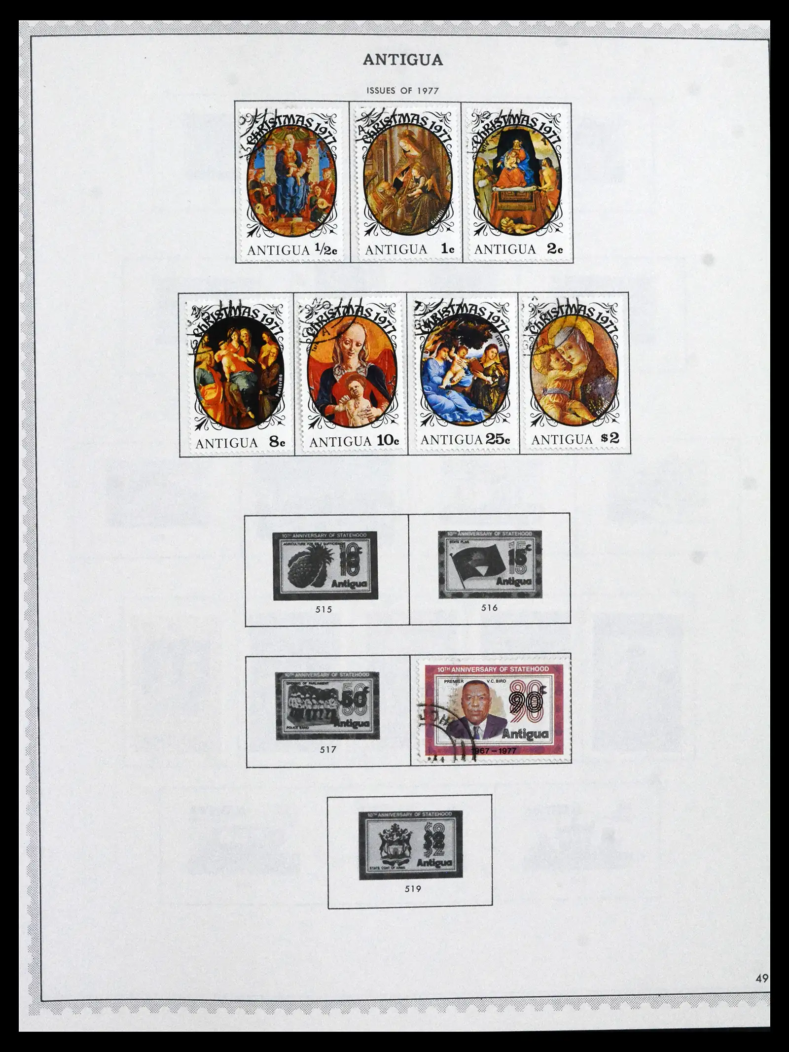 41835 0030 - Stamp collection 41835 Antigua 1862-1996.