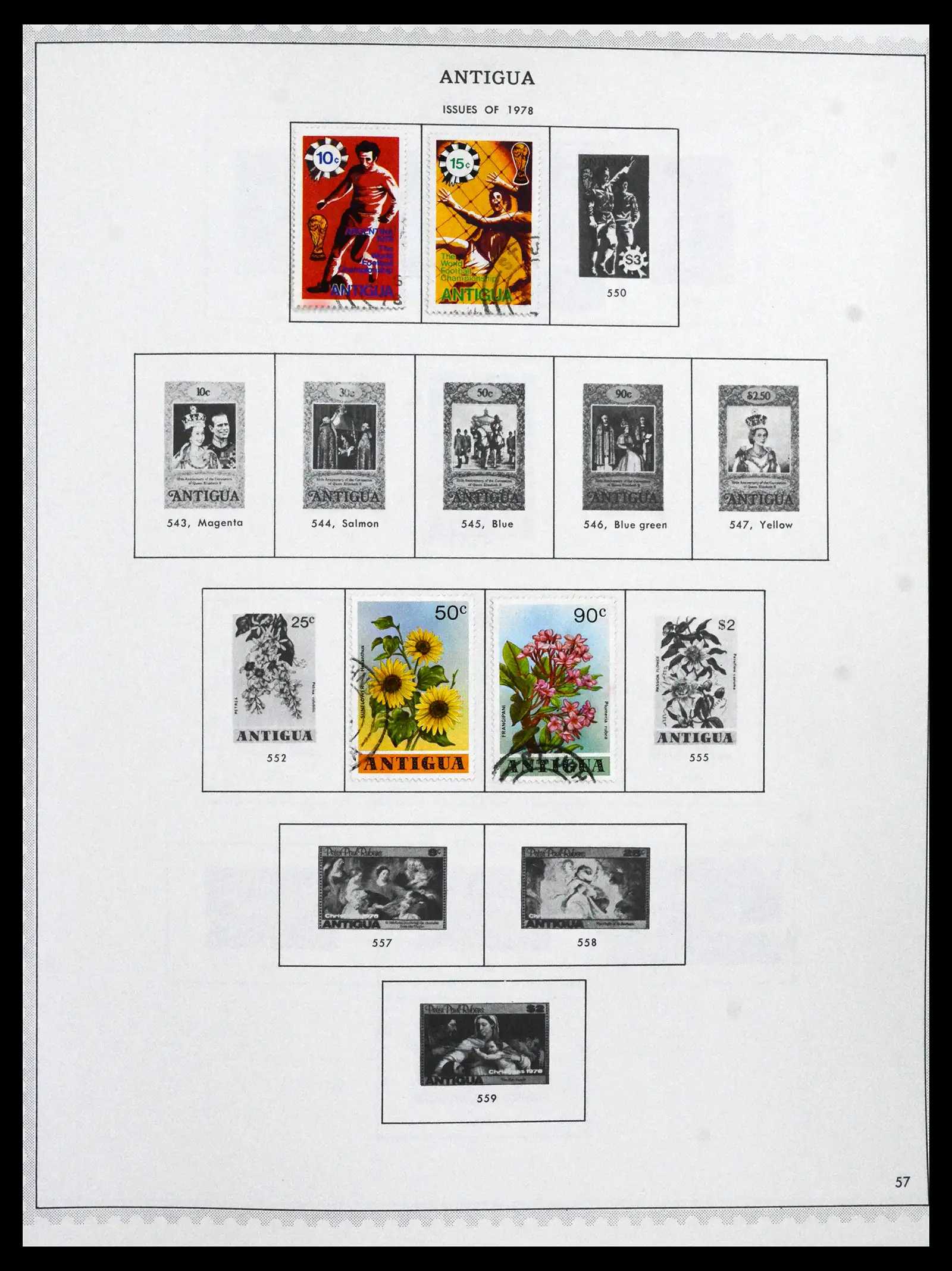 41835 0032 - Stamp collection 41835 Antigua 1862-1996.