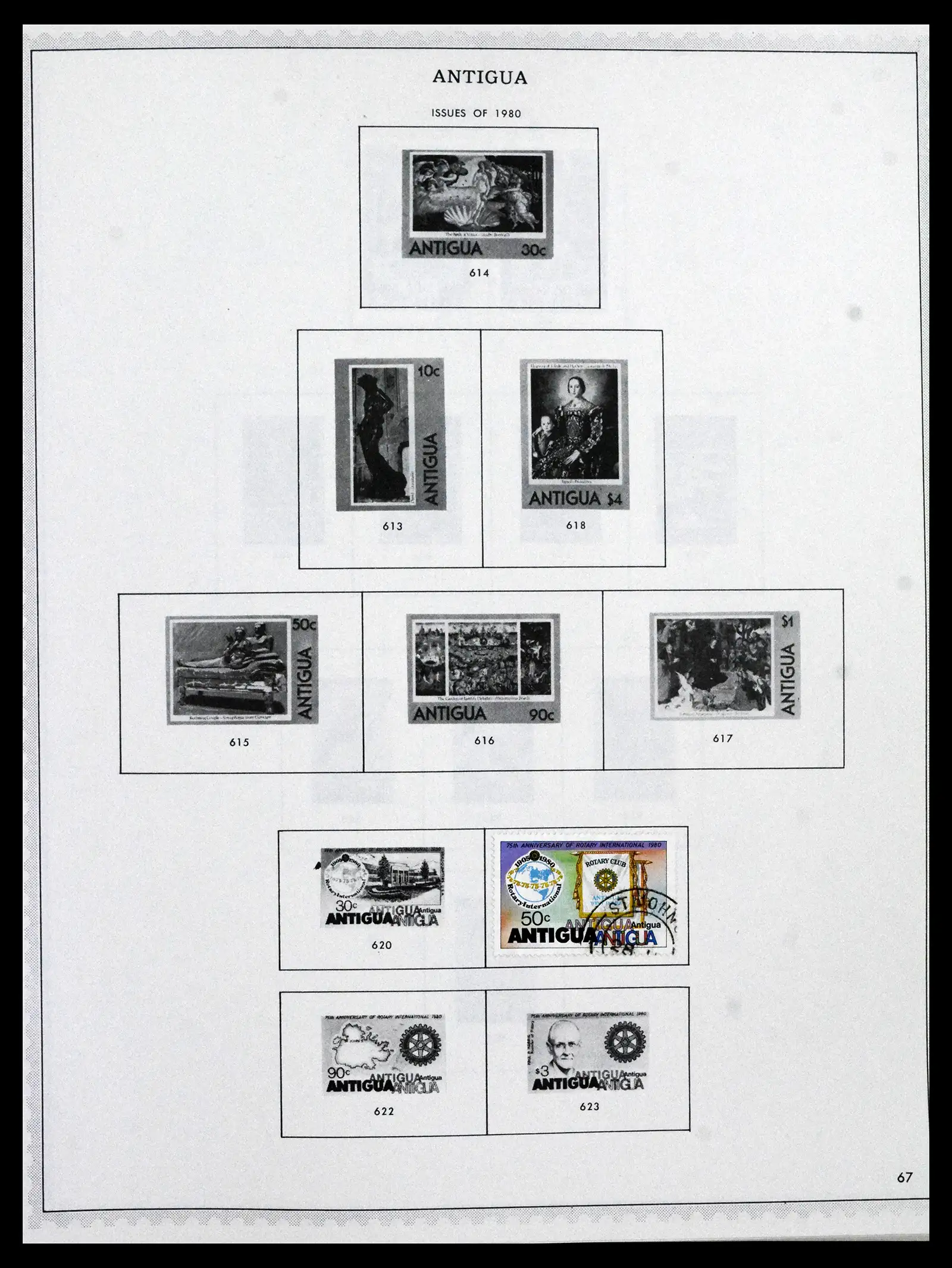41835 0036 - Stamp collection 41835 Antigua 1862-1996.