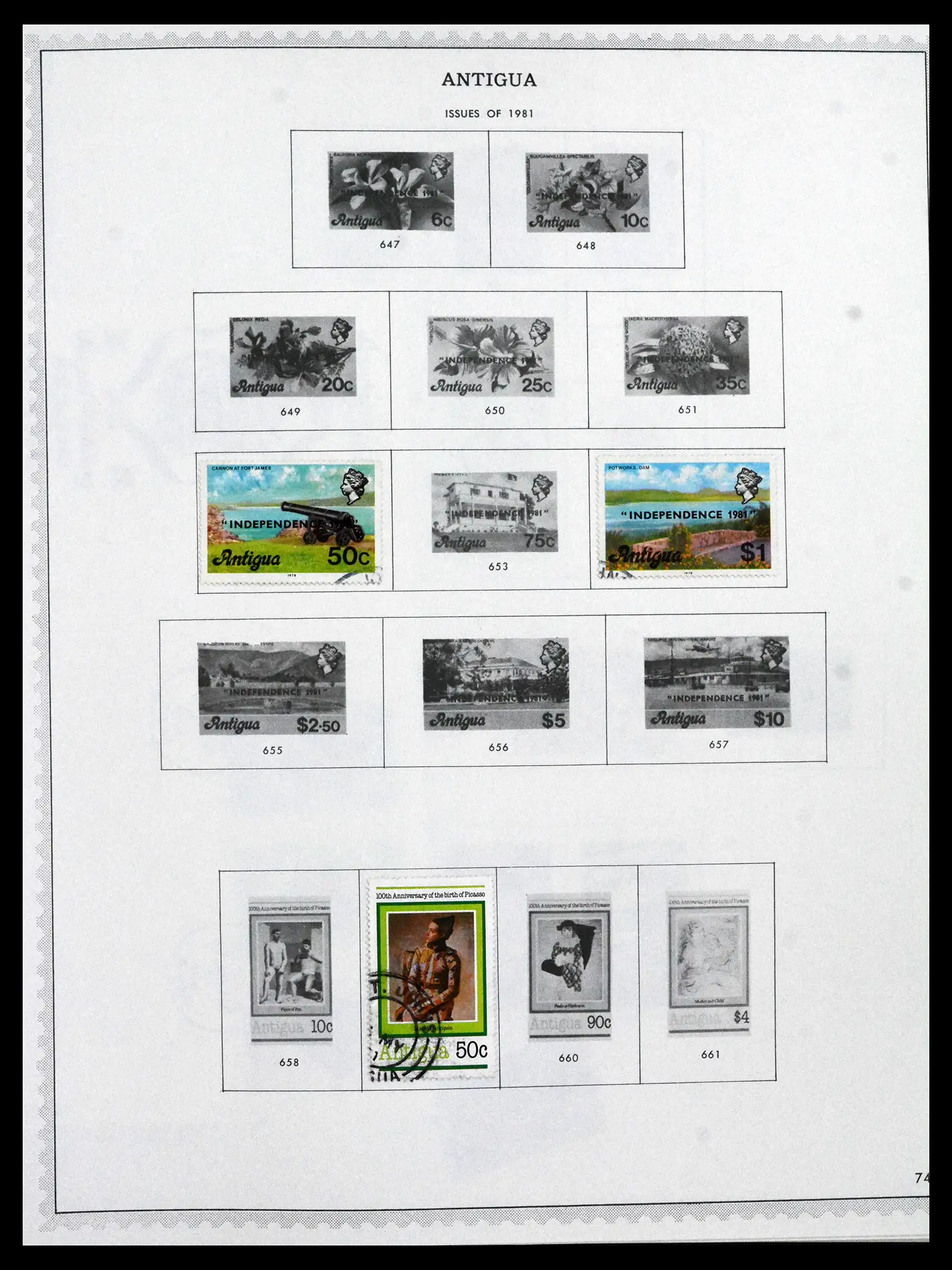 41835 0039 - Stamp collection 41835 Antigua 1862-1996.