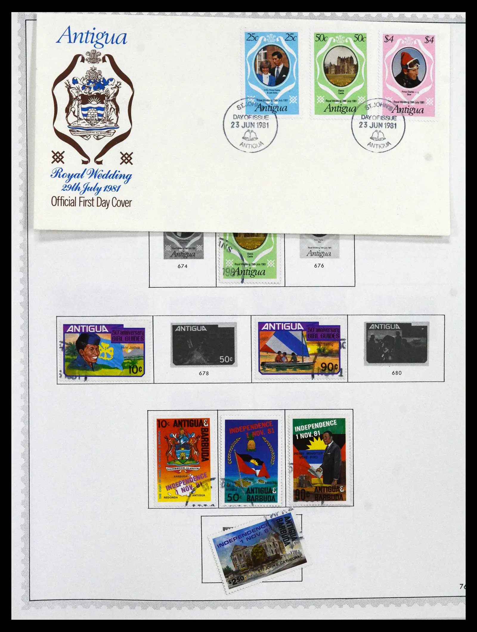 41835 0040 - Stamp collection 41835 Antigua 1862-1996.