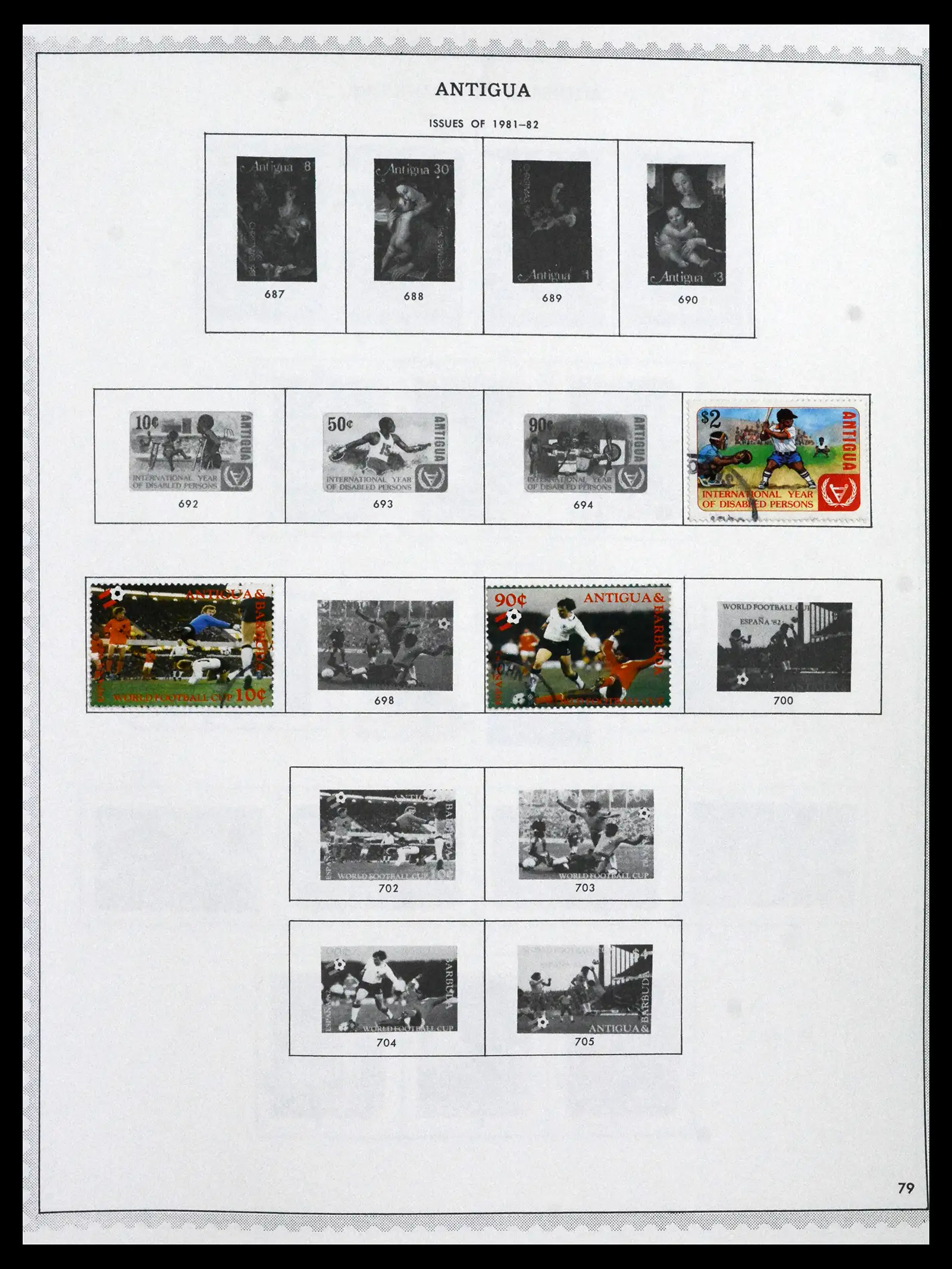 41835 0041 - Stamp collection 41835 Antigua 1862-1996.