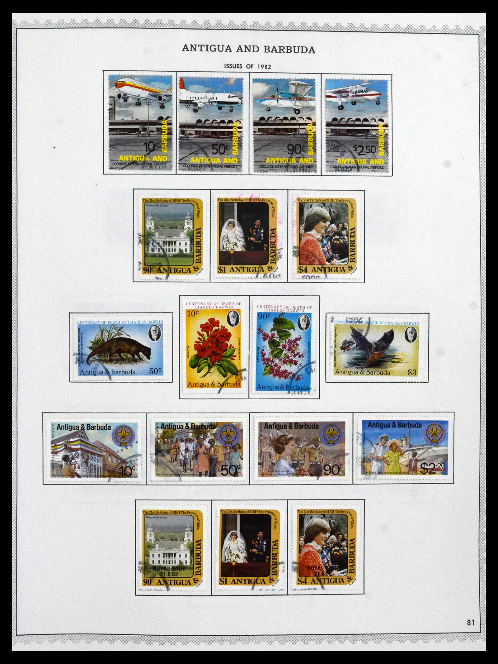 41835 0042 - Stamp collection 41835 Antigua 1862-1996.