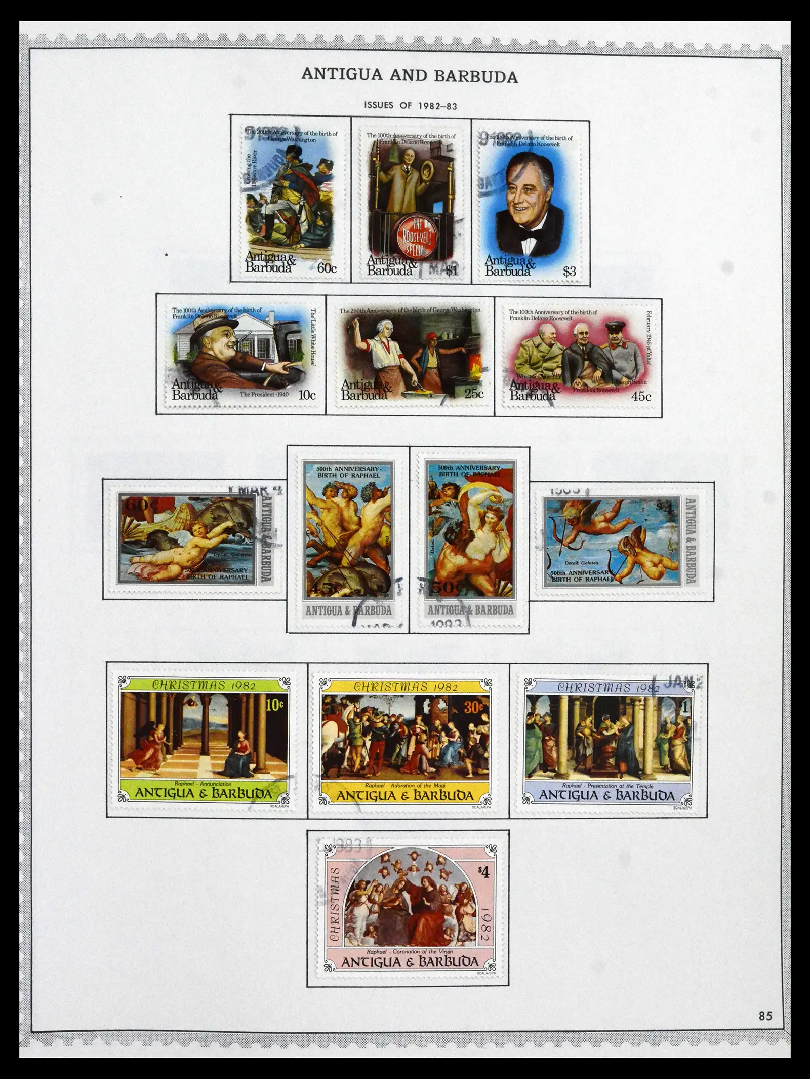 41835 0043 - Stamp collection 41835 Antigua 1862-1996.
