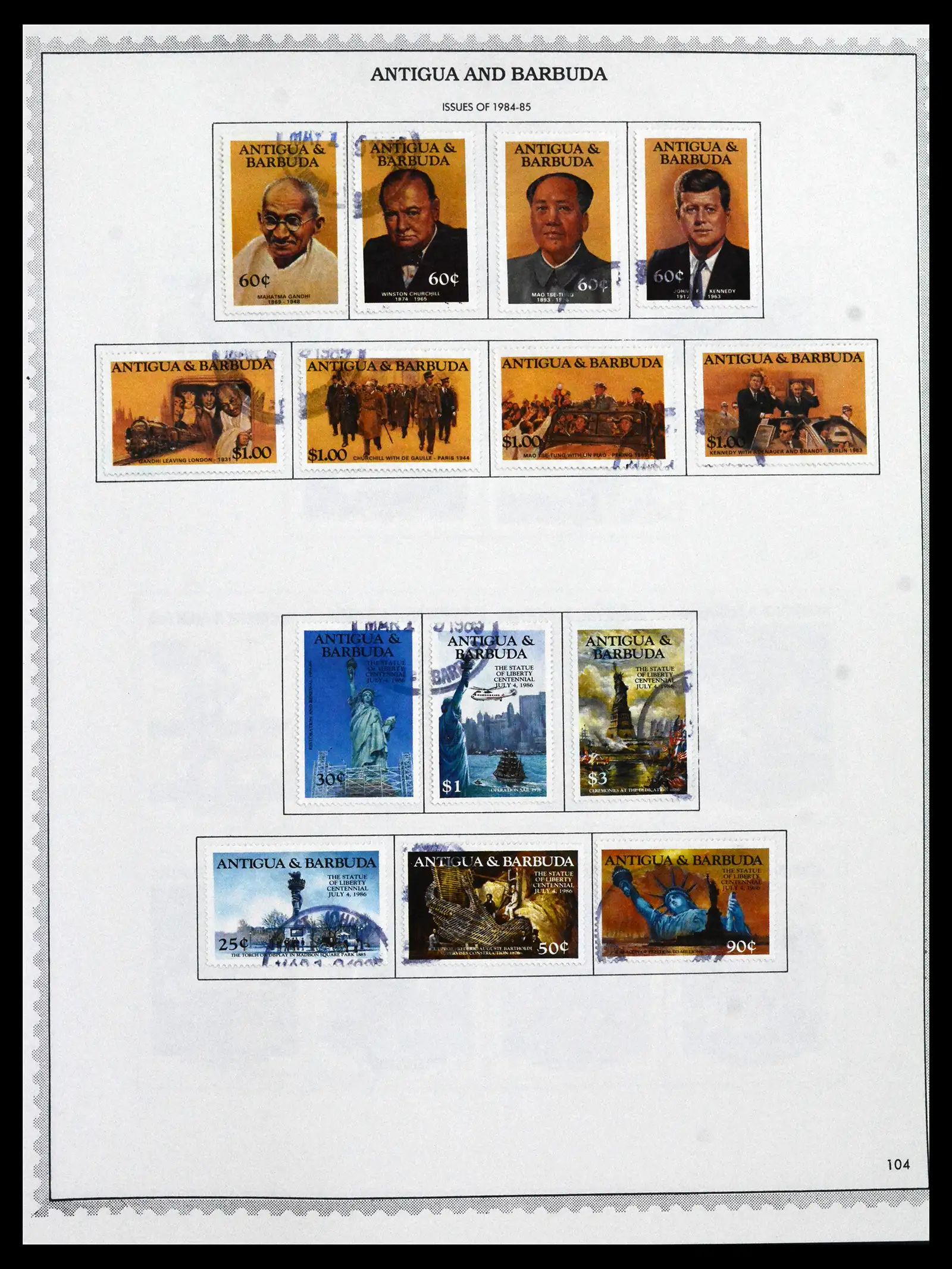 41835 0051 - Stamp collection 41835 Antigua 1862-1996.
