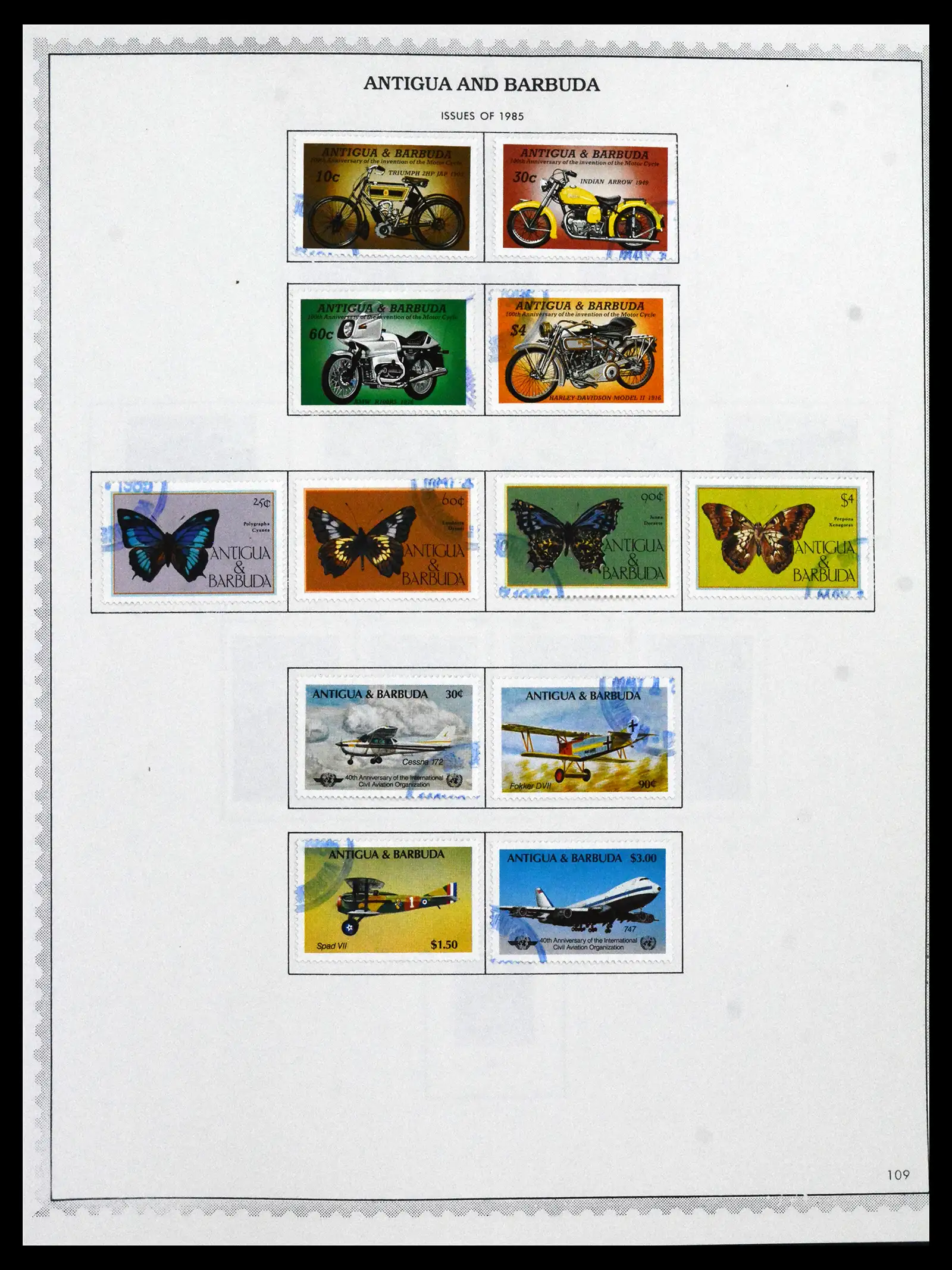 41835 0053 - Stamp collection 41835 Antigua 1862-1996.