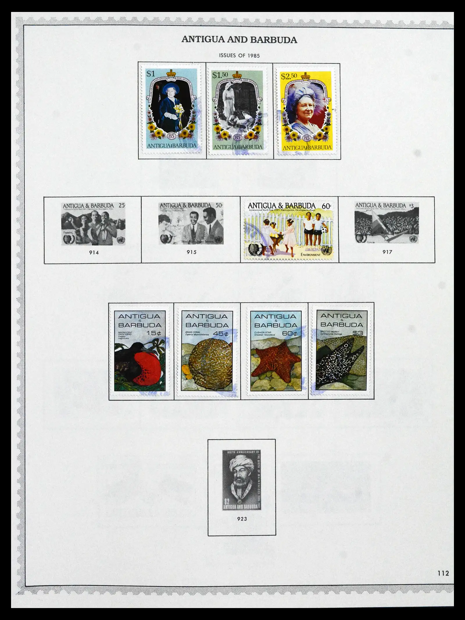 41835 0054 - Stamp collection 41835 Antigua 1862-1996.