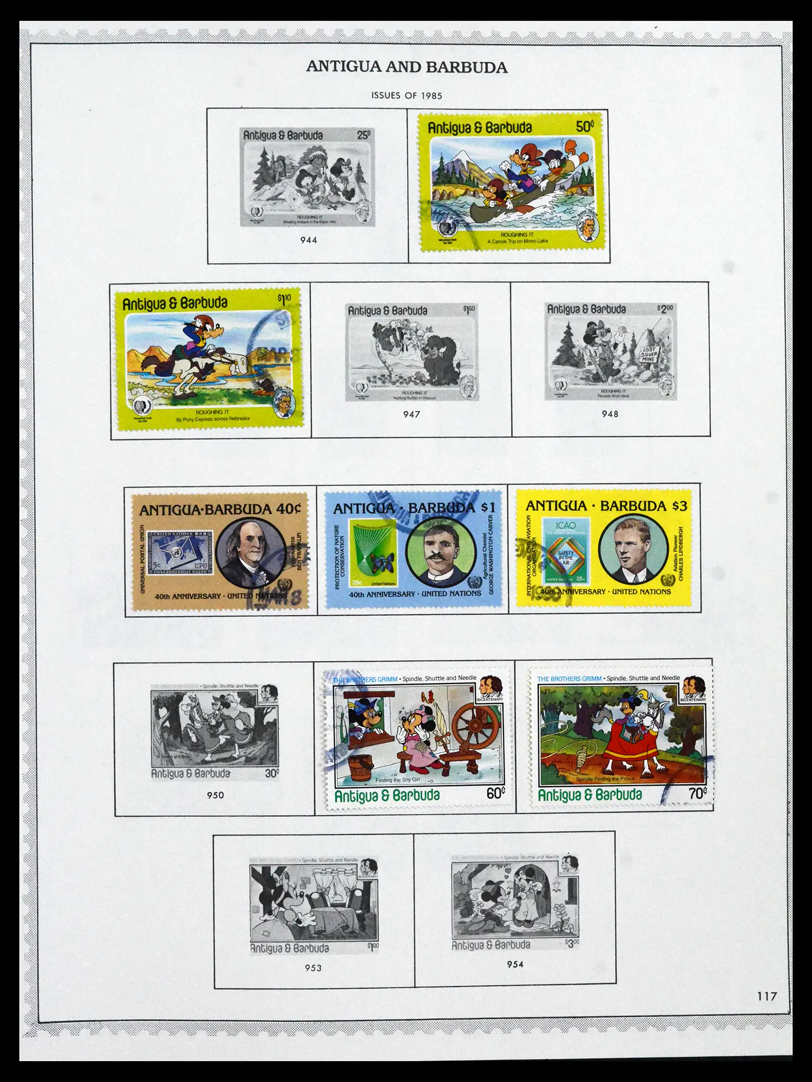 41835 0056 - Stamp collection 41835 Antigua 1862-1996.