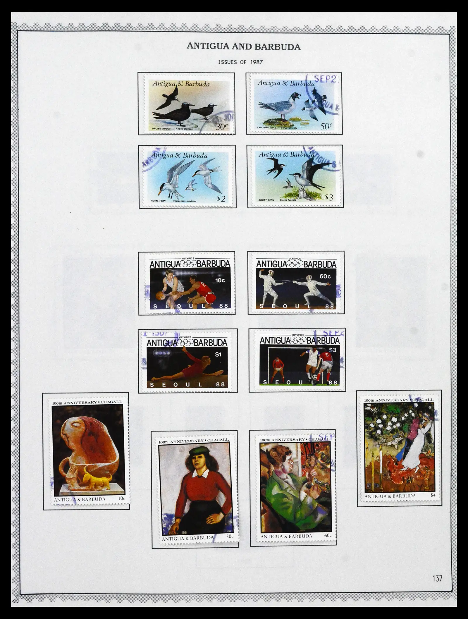 41835 0064 - Stamp collection 41835 Antigua 1862-1996.