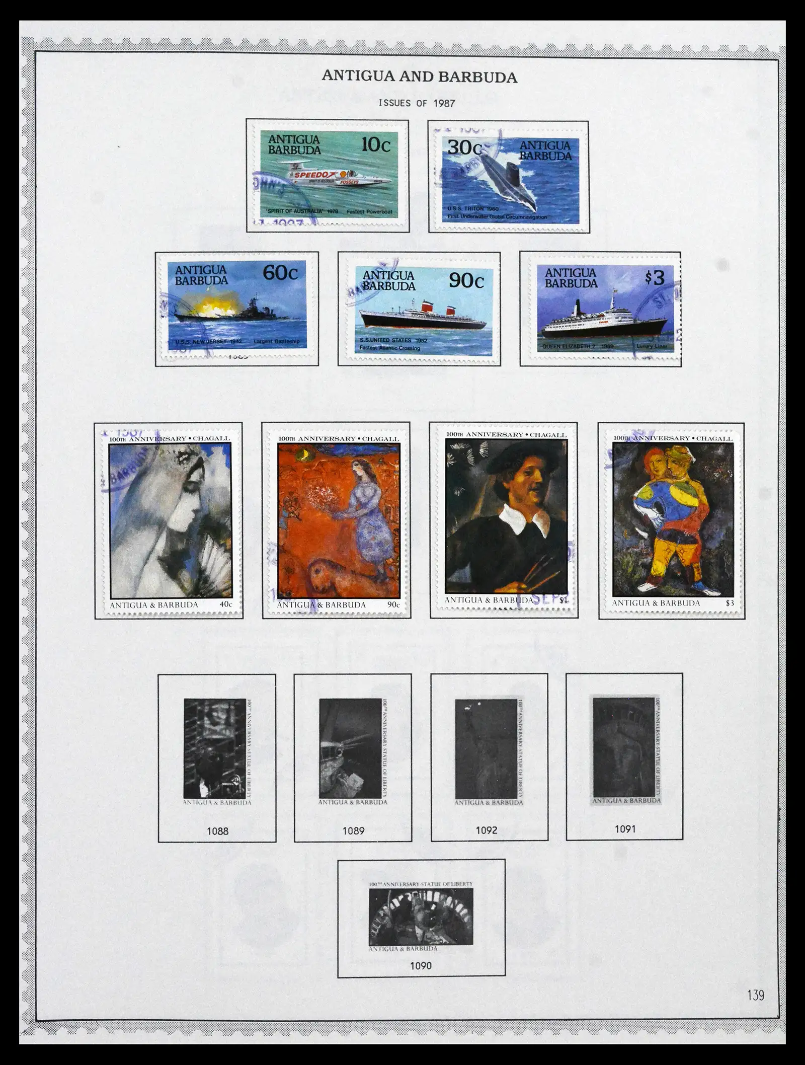 41835 0065 - Stamp collection 41835 Antigua 1862-1996.