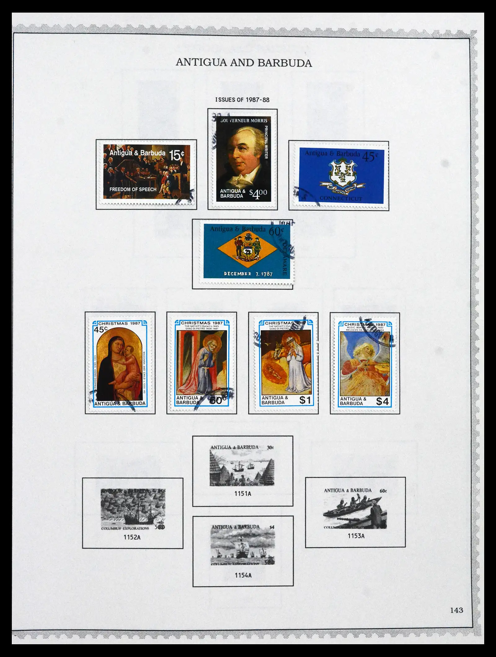 41835 0068 - Stamp collection 41835 Antigua 1862-1996.