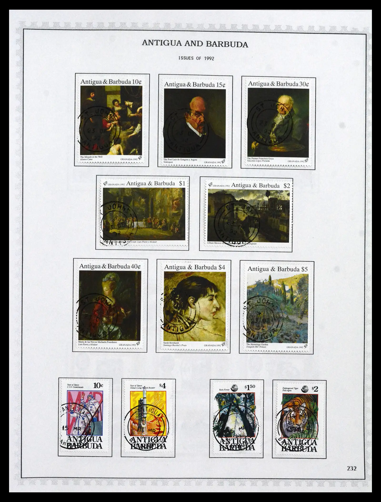 41835 0099 - Stamp collection 41835 Antigua 1862-1996.
