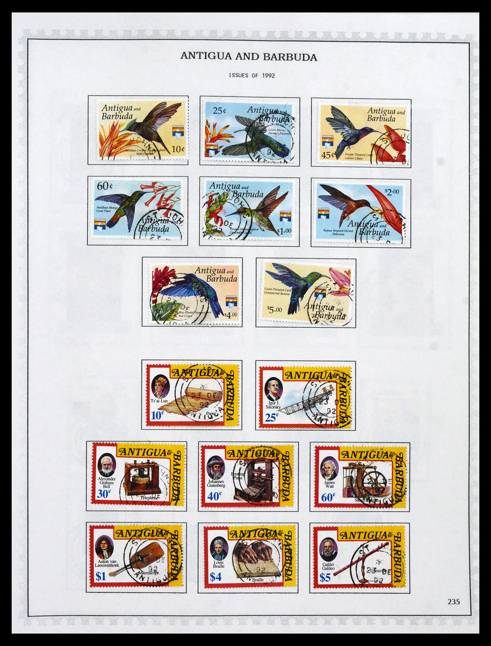 41835 0100 - Stamp collection 41835 Antigua 1862-1996.