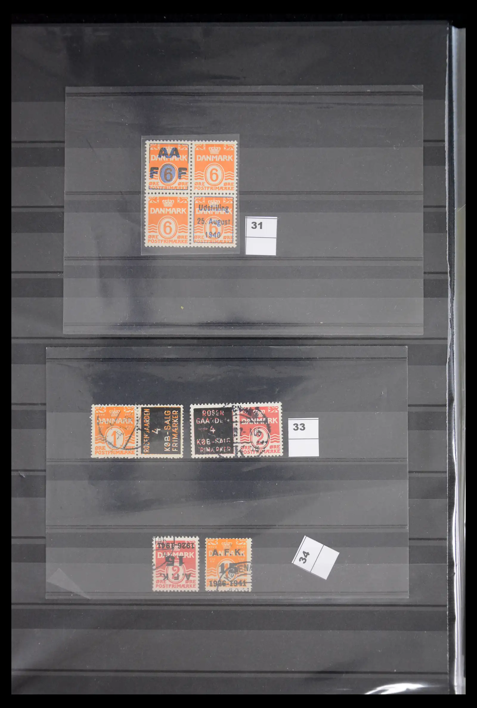 41836 0006 - Postzegelverzameling 41836 Denemarken combinaties uit boekjes 1927-1985.