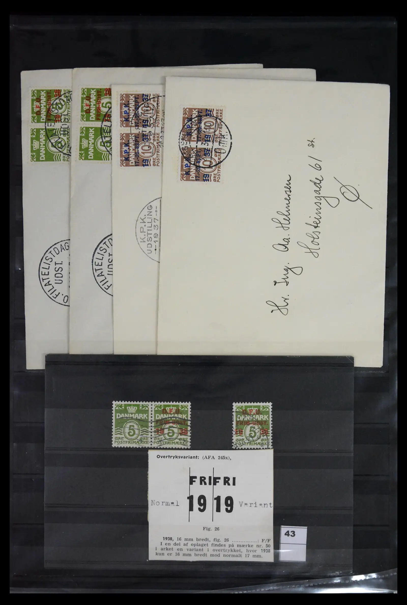 41836 0008 - Postzegelverzameling 41836 Denemarken combinaties uit boekjes 1927-1985.