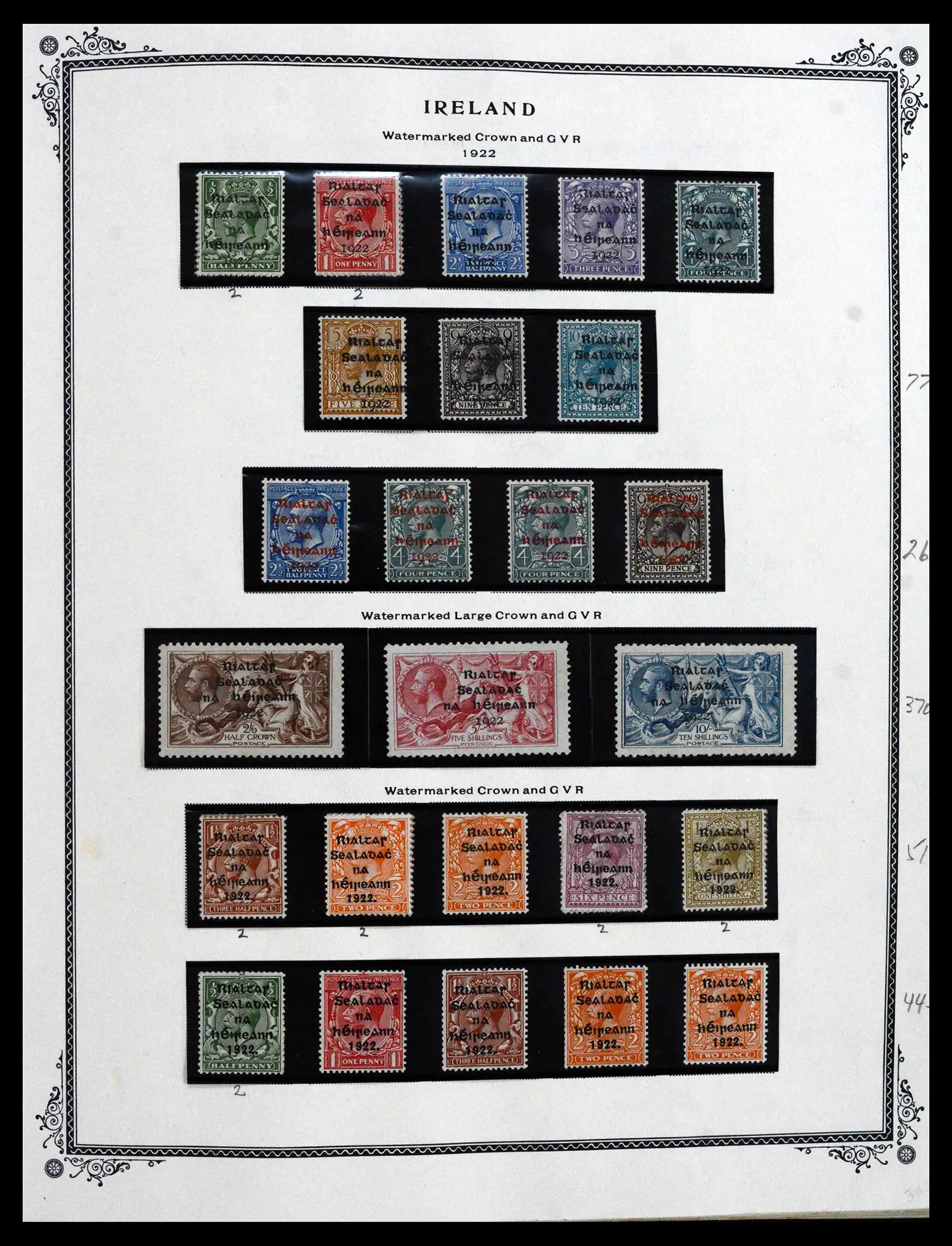 41838 0001 - Stamp collection 41838 Ireland 1922-1998.