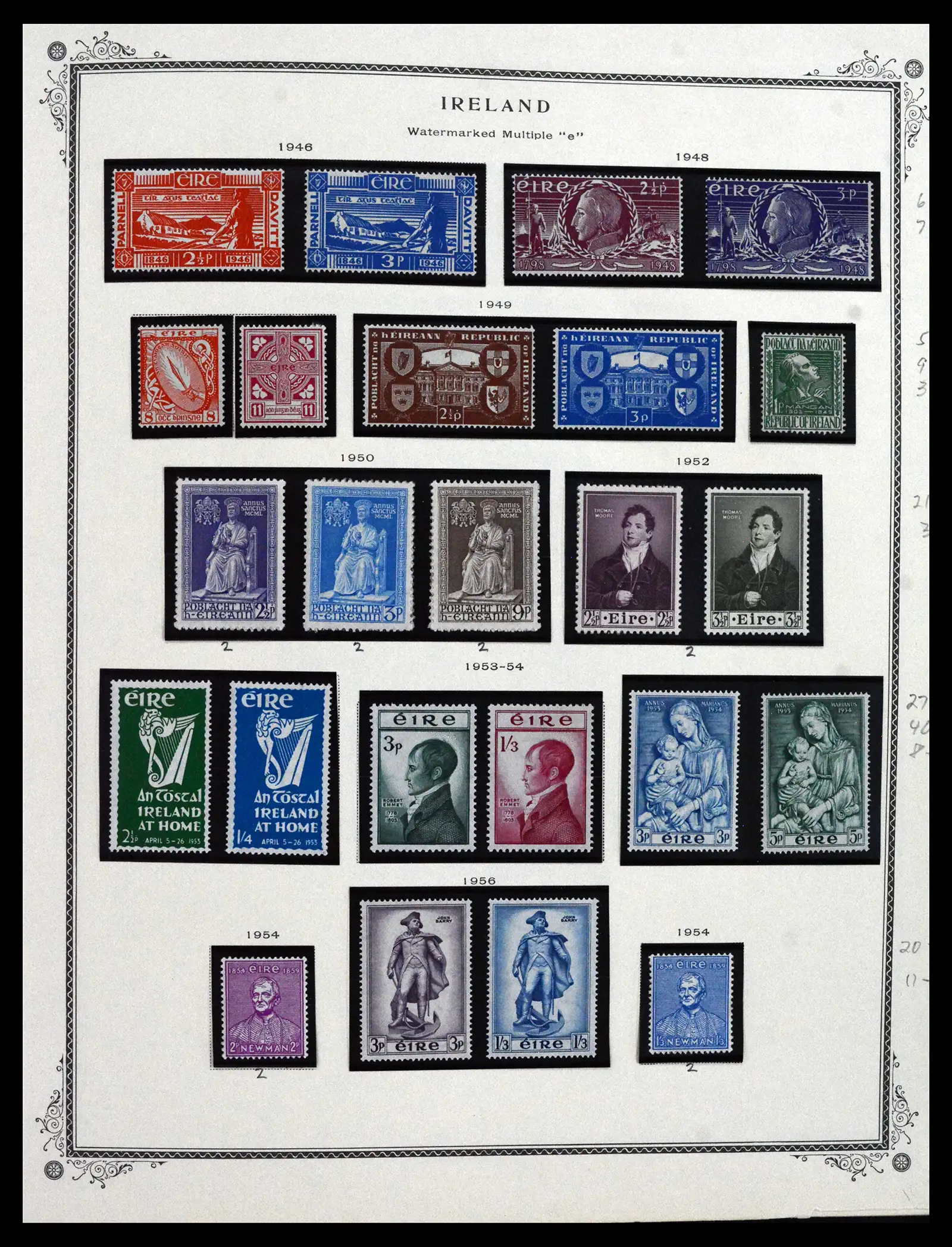 41838 0008 - Stamp collection 41838 Ireland 1922-1998.