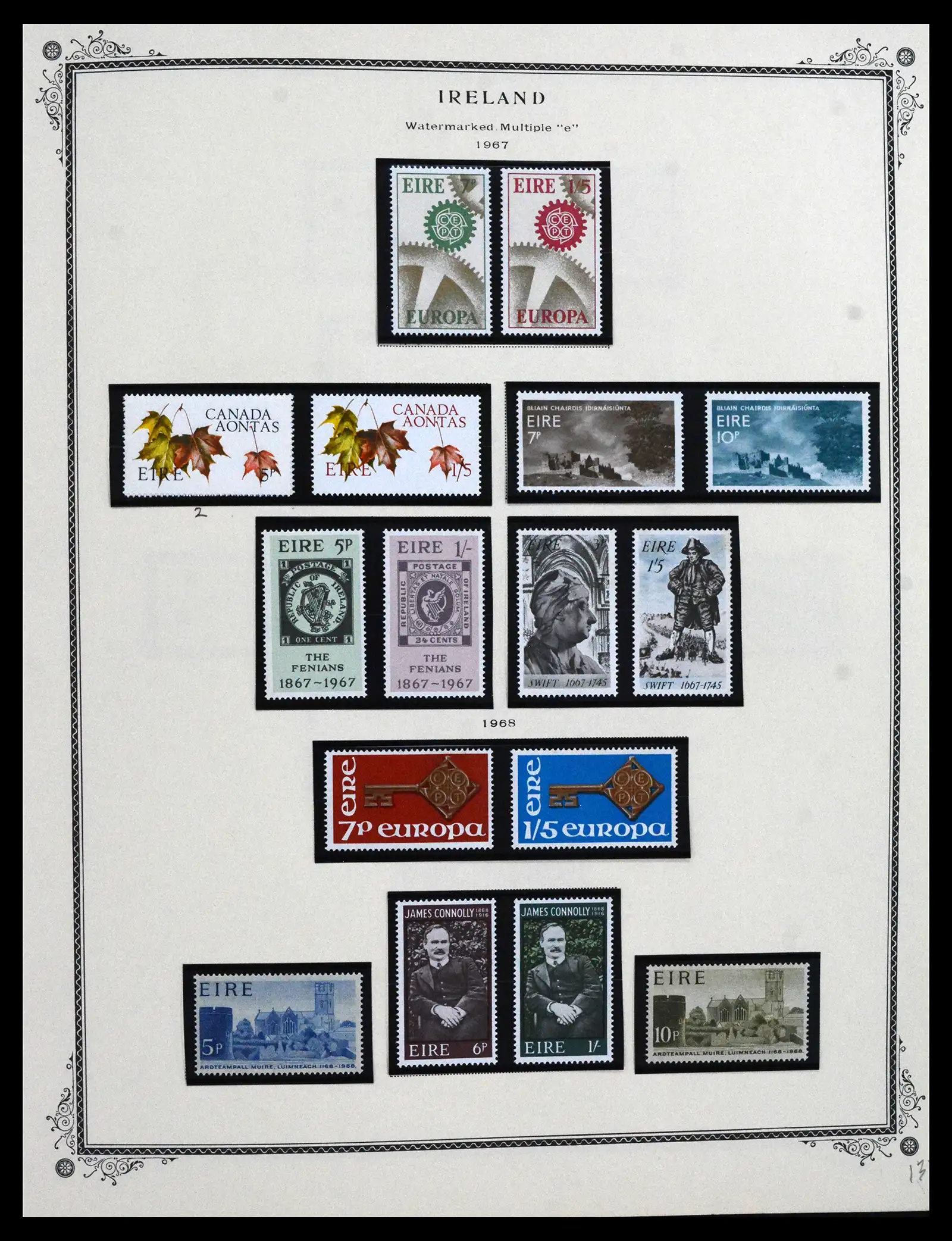 41838 0013 - Stamp collection 41838 Ireland 1922-1998.