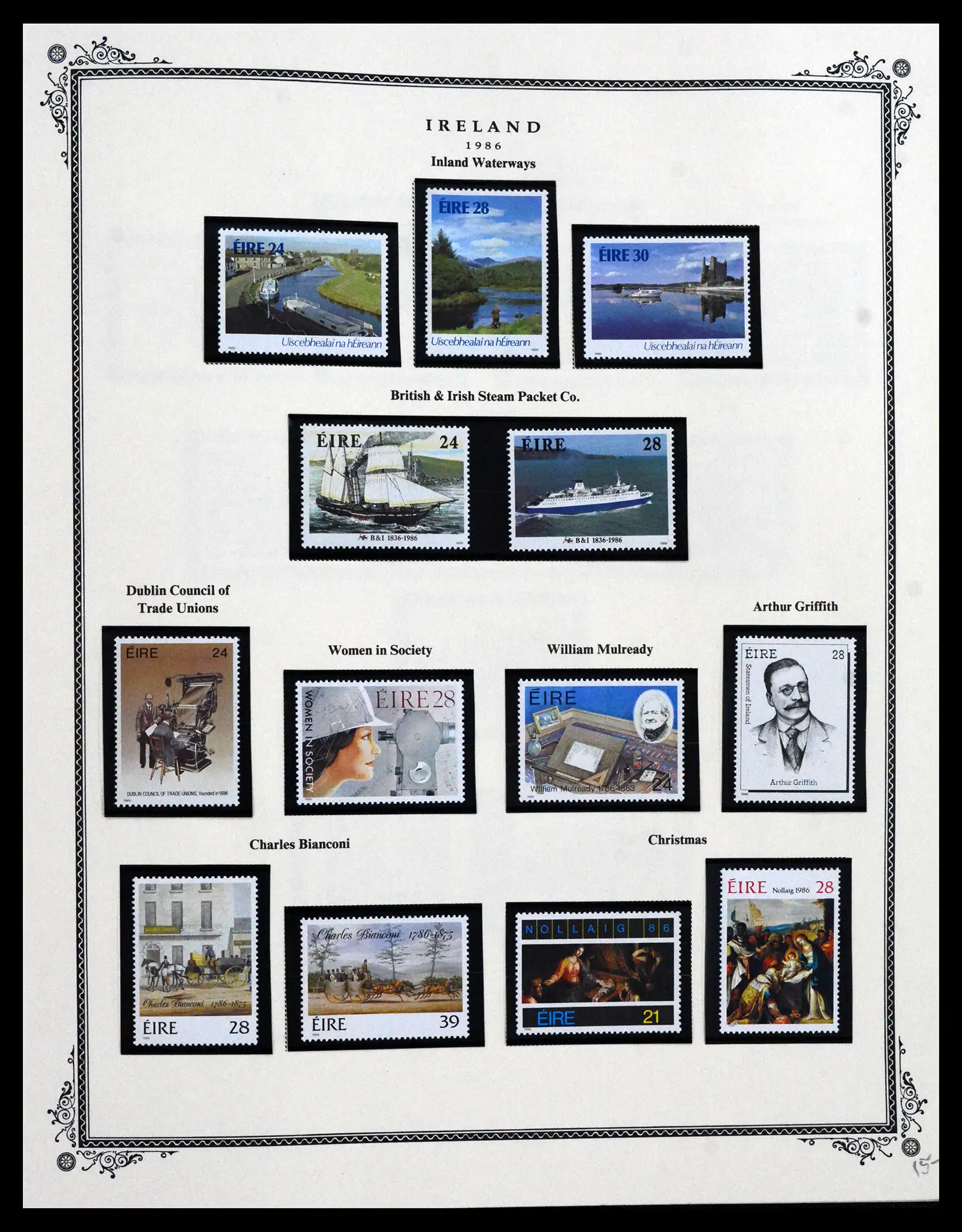 41838 0050 - Stamp collection 41838 Ireland 1922-1998.