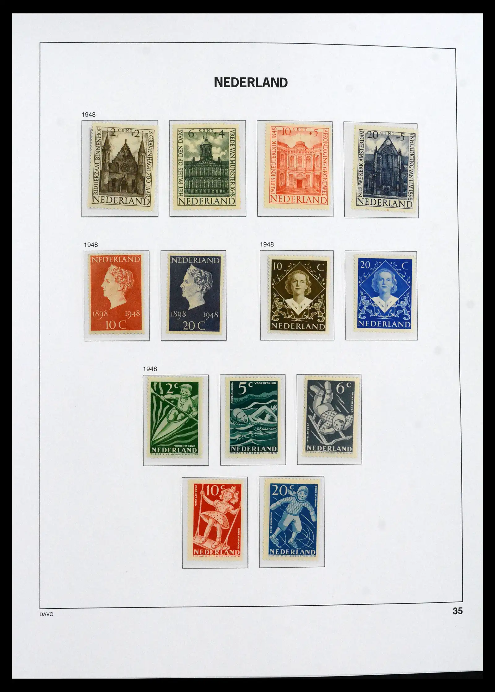 41839 0005 - Postzegelverzameling 41839 Nederland compleet 1945-2013.