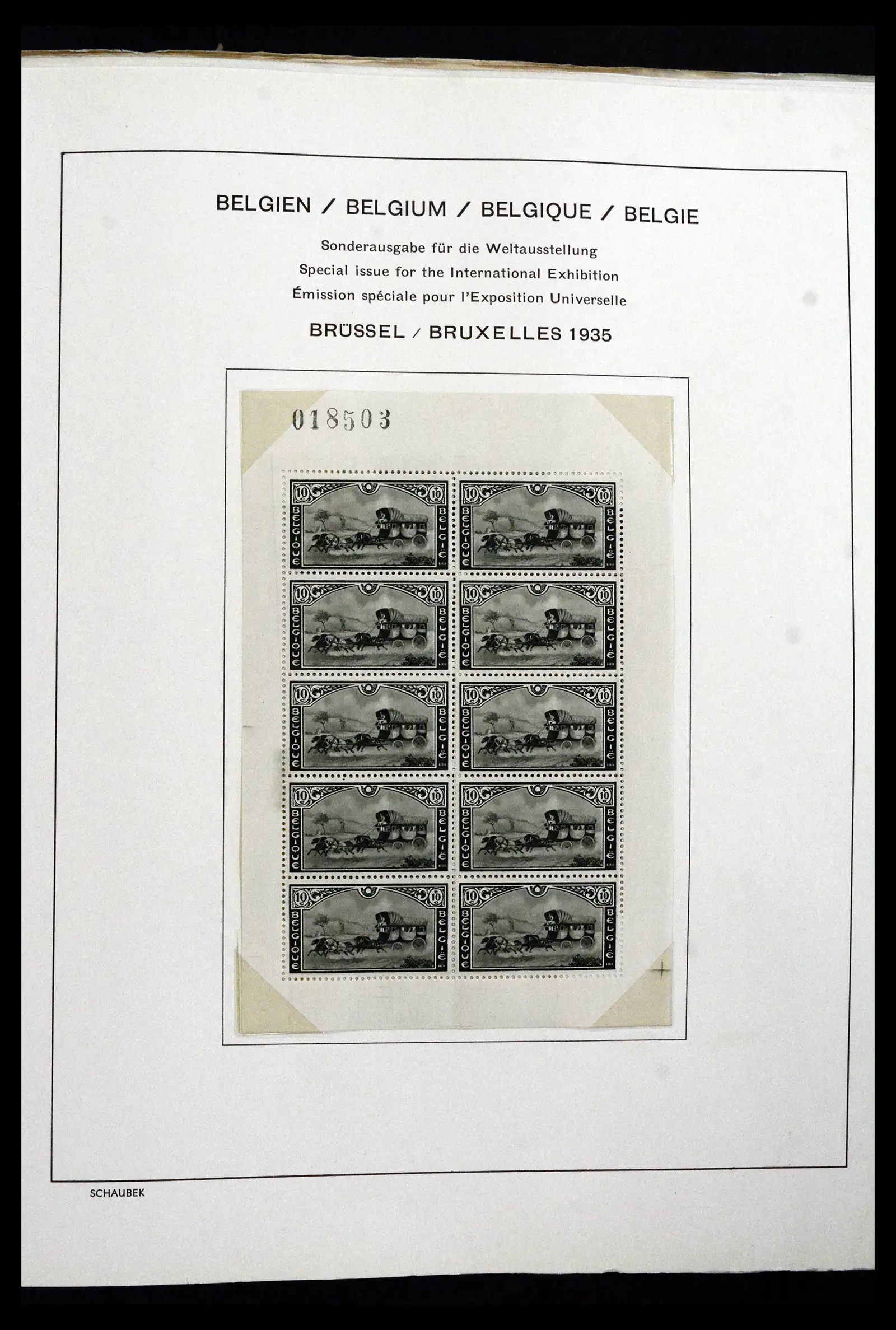 41840 0007 - Stamp collection 41840 World blocs 1925-1961.