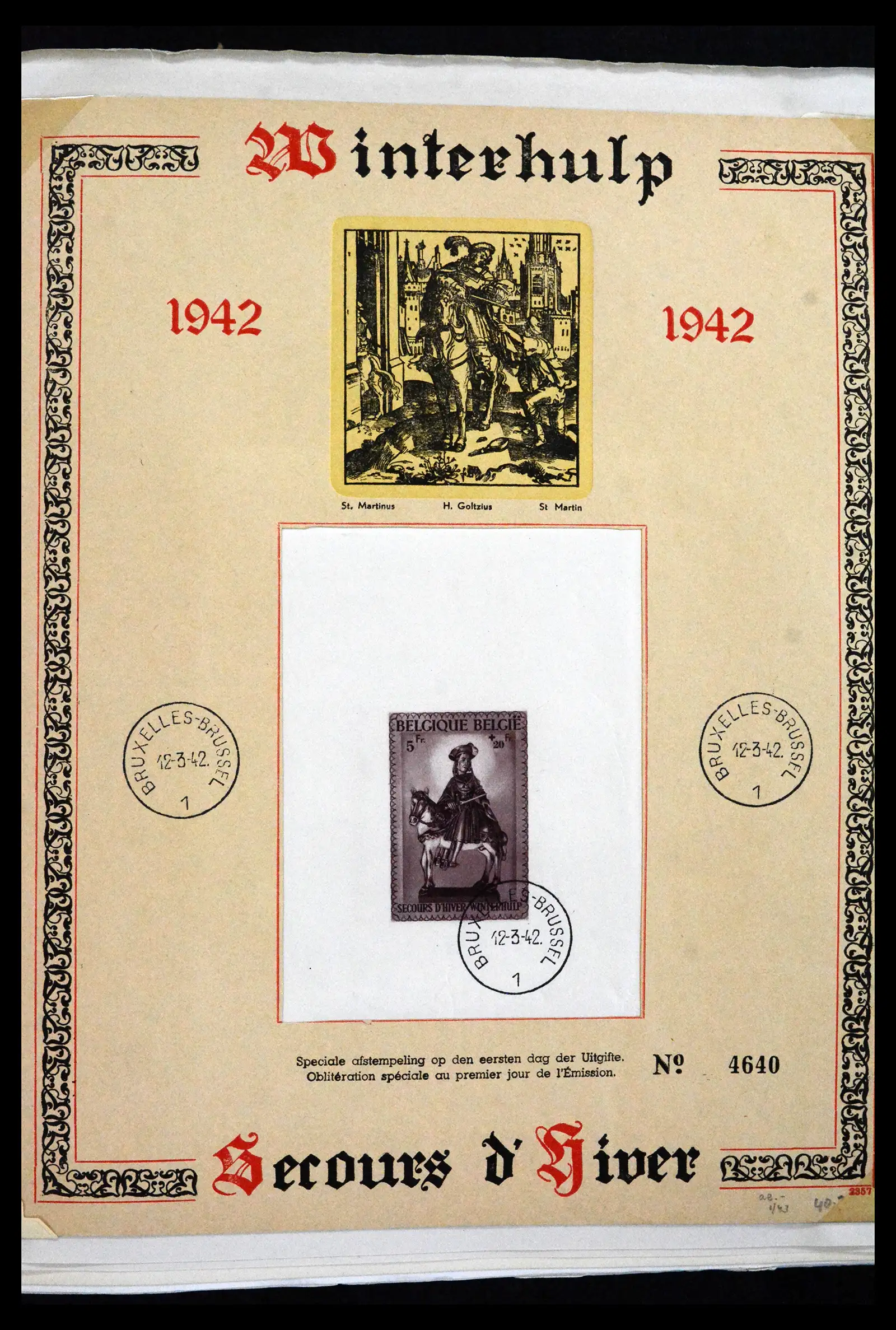 41840 0024 - Postzegelverzameling 41840 Wereld blokken 1925-1961.