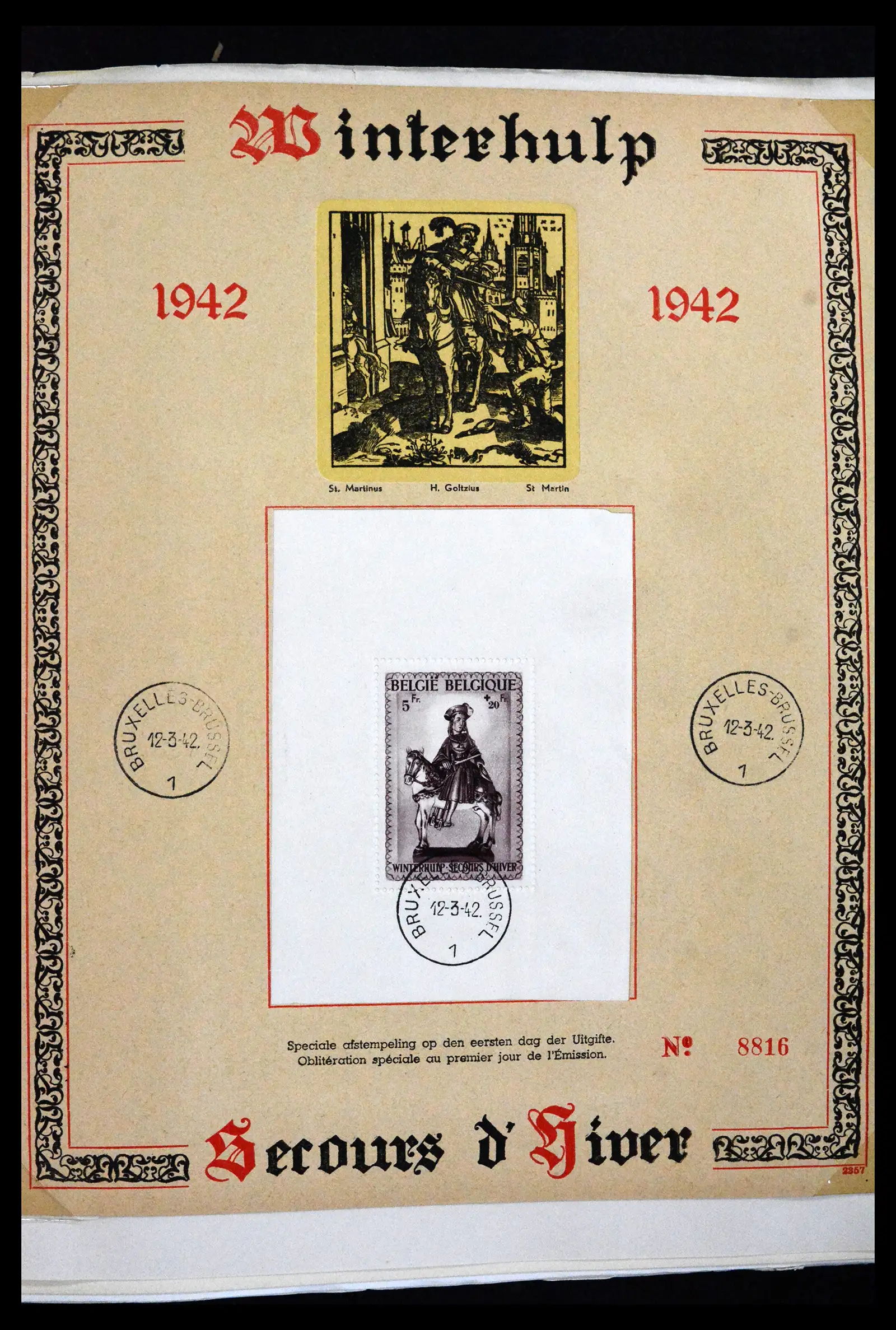 41840 0025 - Postzegelverzameling 41840 Wereld blokken 1925-1961.