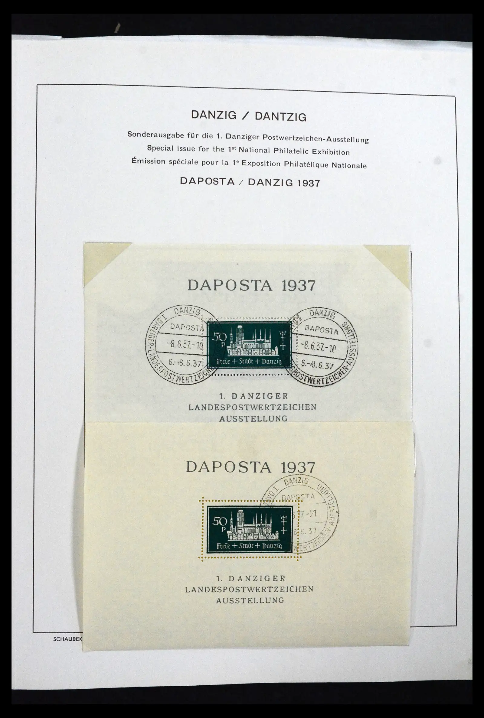 41840 0036 - Postzegelverzameling 41840 Wereld blokken 1925-1961.