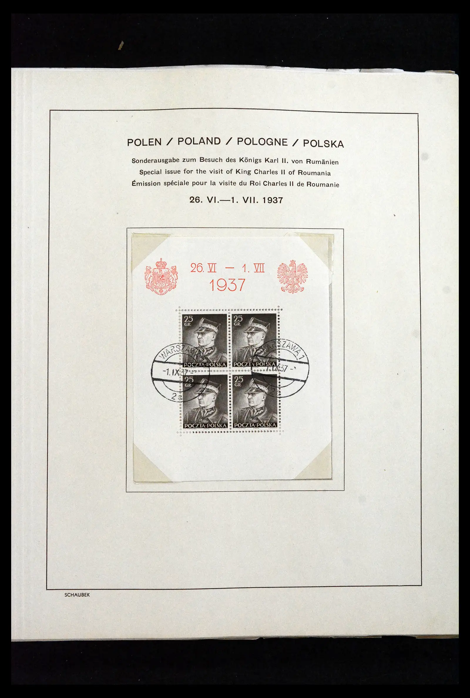 41840 0094 - Postzegelverzameling 41840 Wereld blokken 1925-1961.