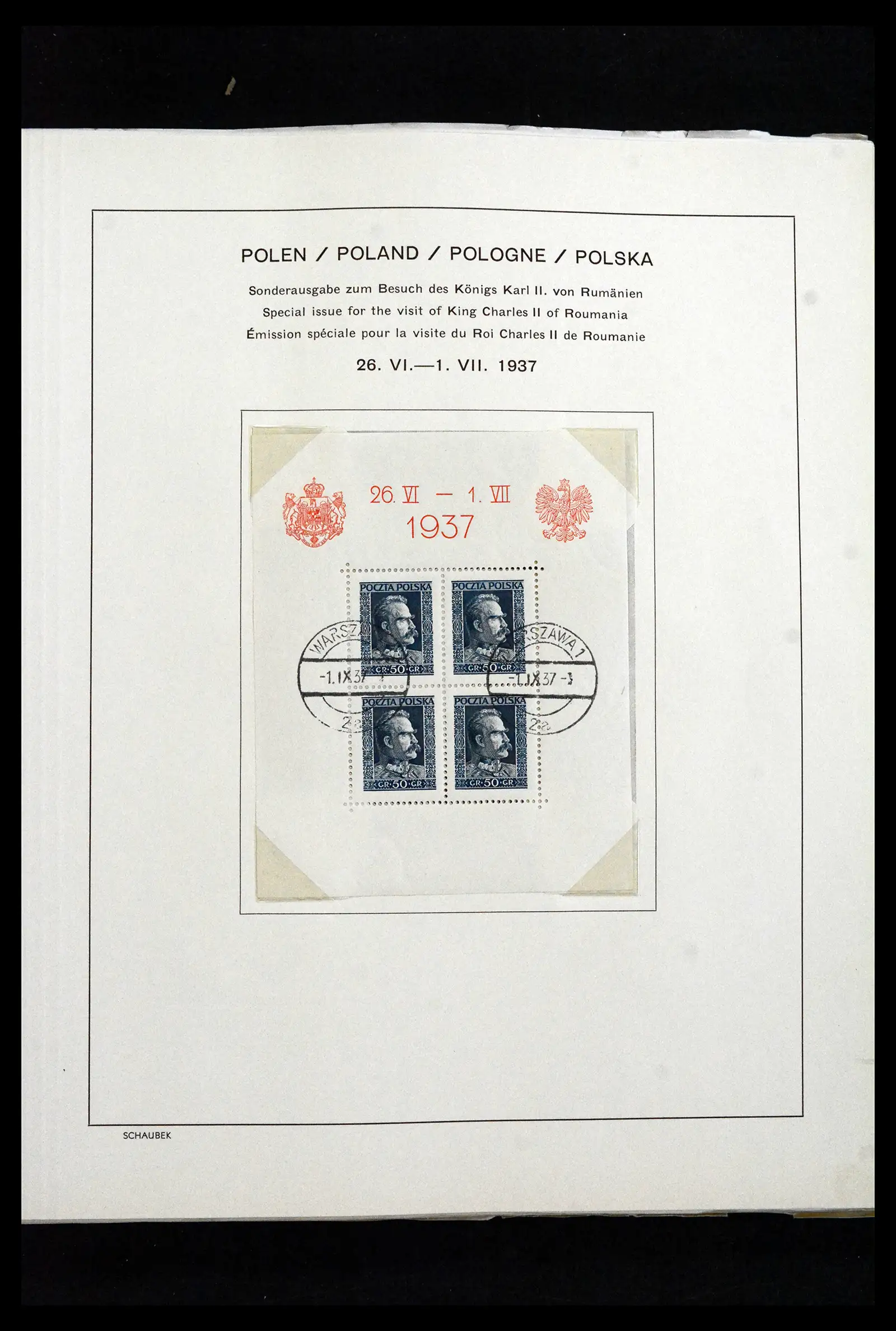 41840 0095 - Postzegelverzameling 41840 Wereld blokken 1925-1961.