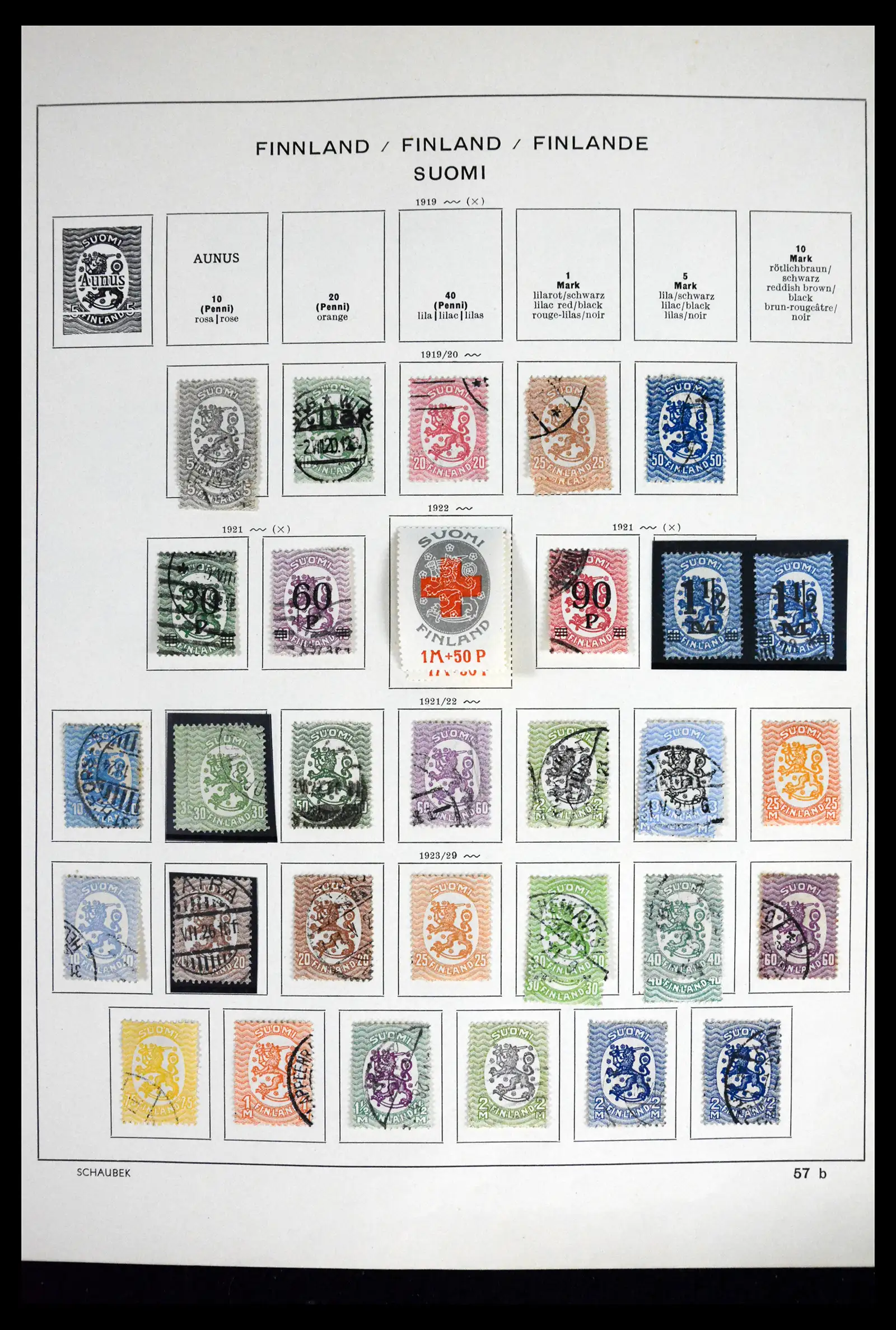 41841 0005 - Stamp collection 41841 Finland 1856-1959.