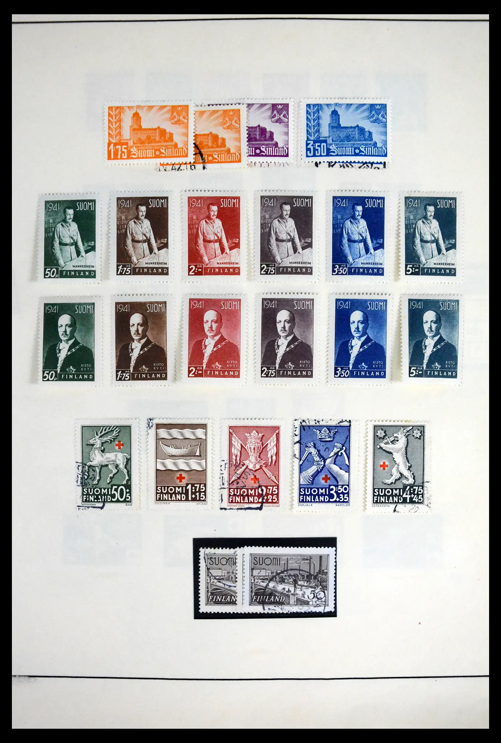 41841 0012 - Stamp collection 41841 Finland 1856-1959.