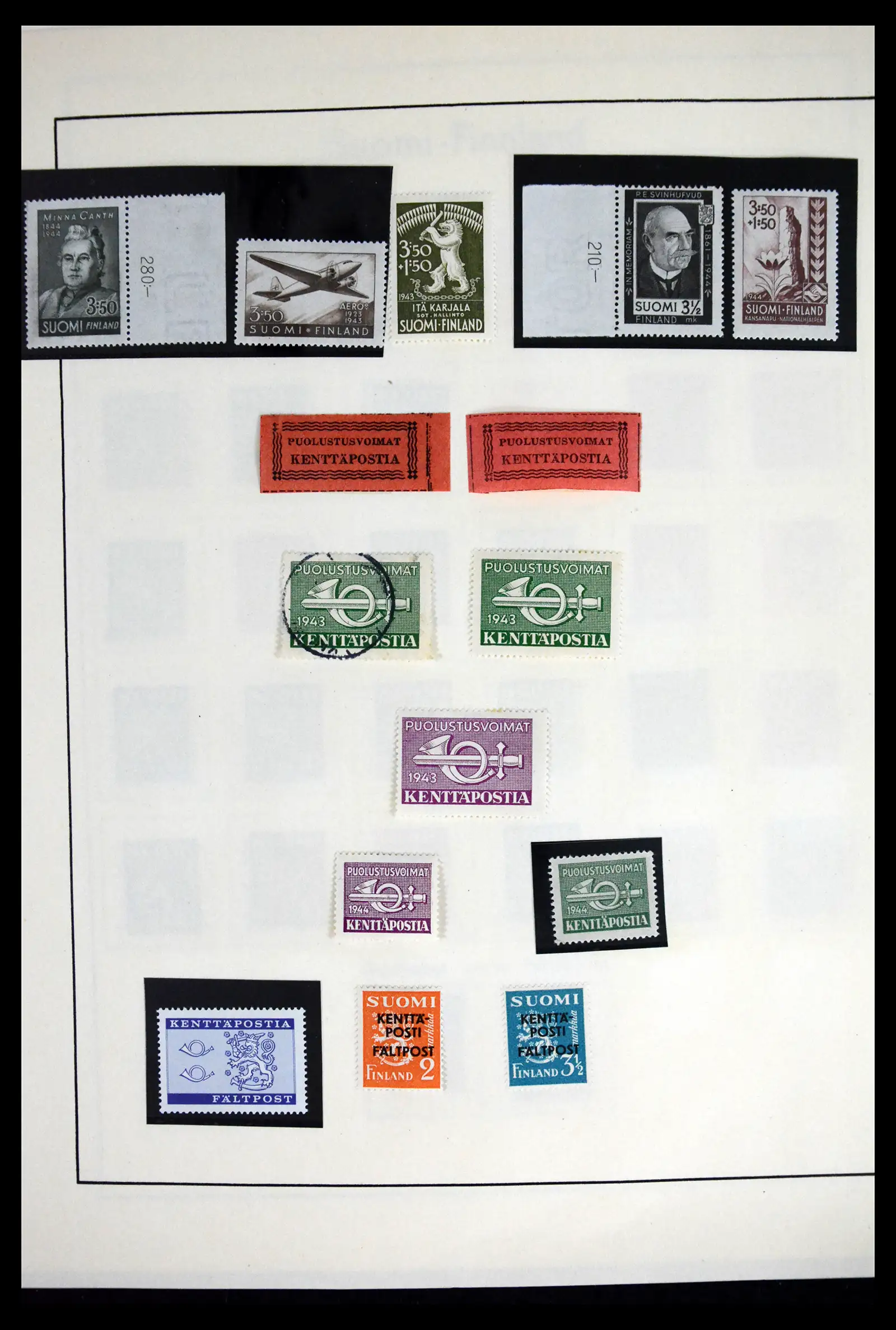 41841 0018 - Stamp collection 41841 Finland 1856-1959.
