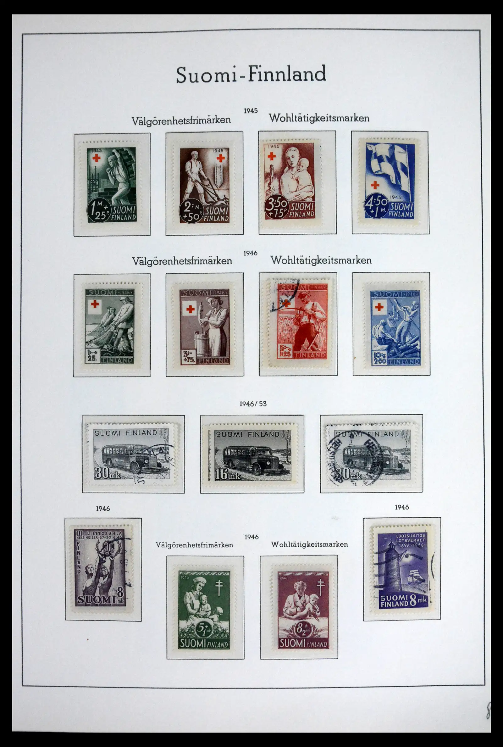 41841 0022 - Stamp collection 41841 Finland 1856-1959.