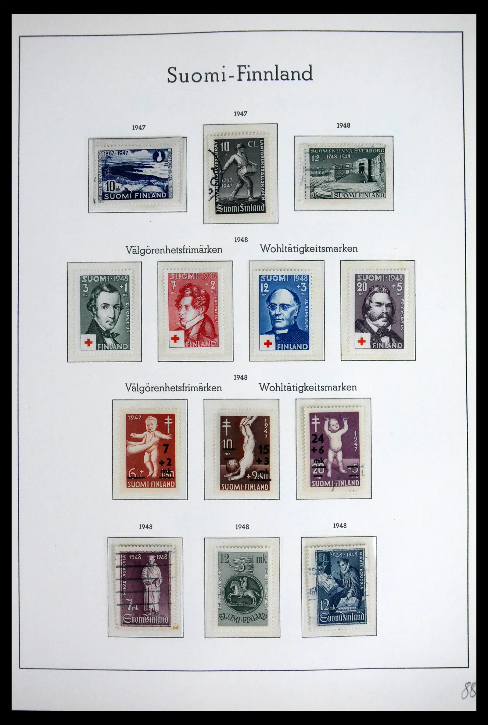 41841 0024 - Stamp collection 41841 Finland 1856-1959.