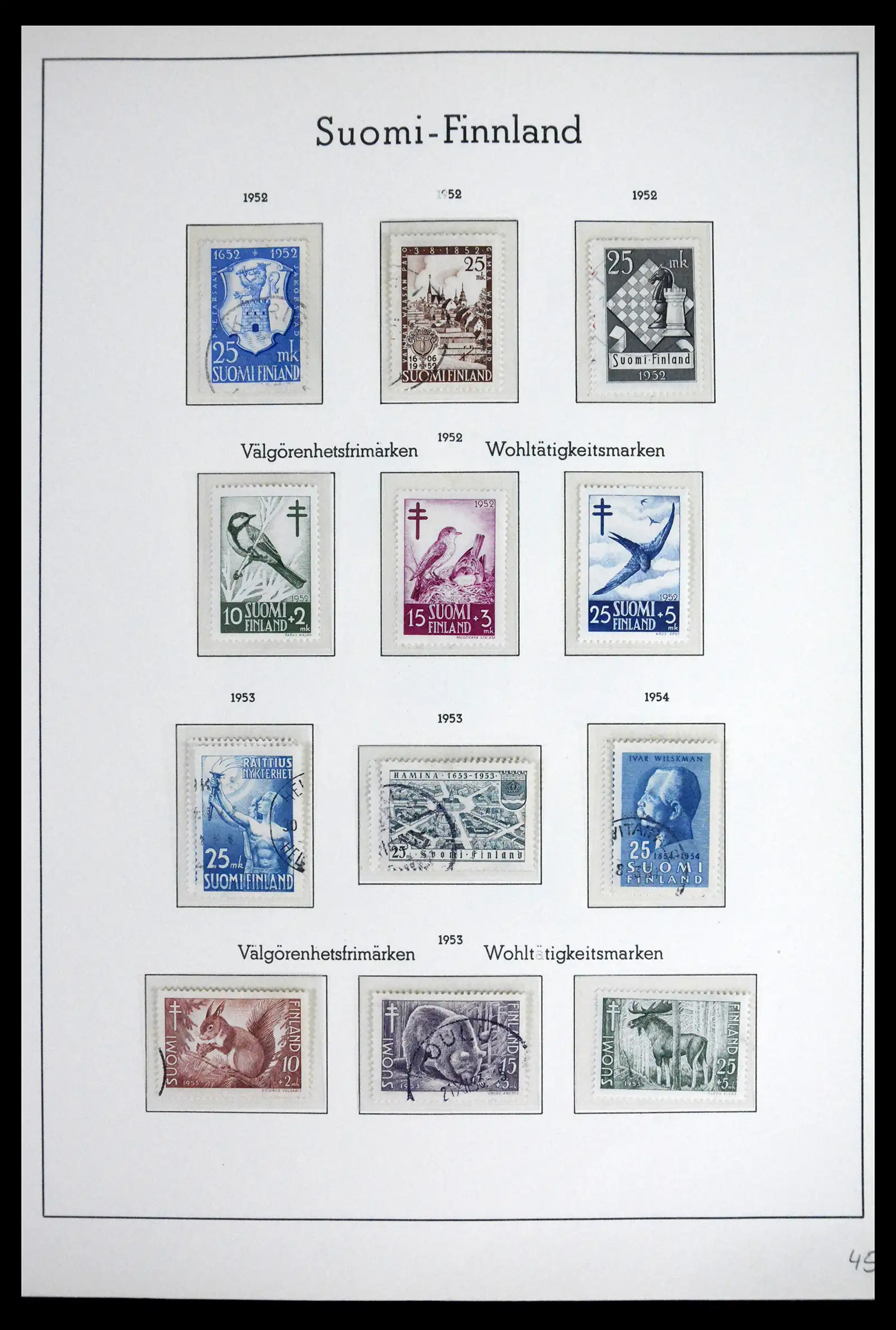 41841 0029 - Stamp collection 41841 Finland 1856-1959.