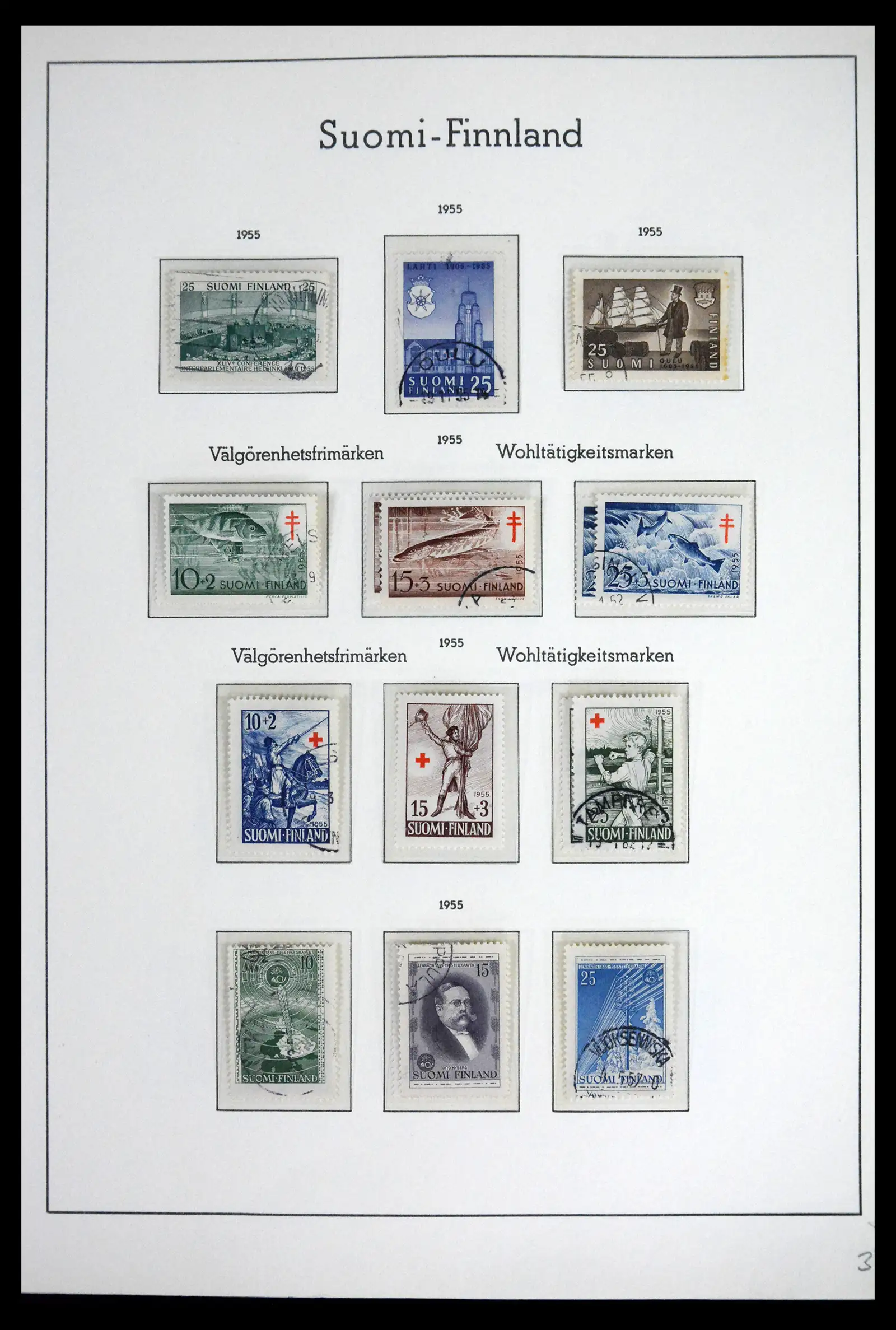 41841 0033 - Stamp collection 41841 Finland 1856-1959.