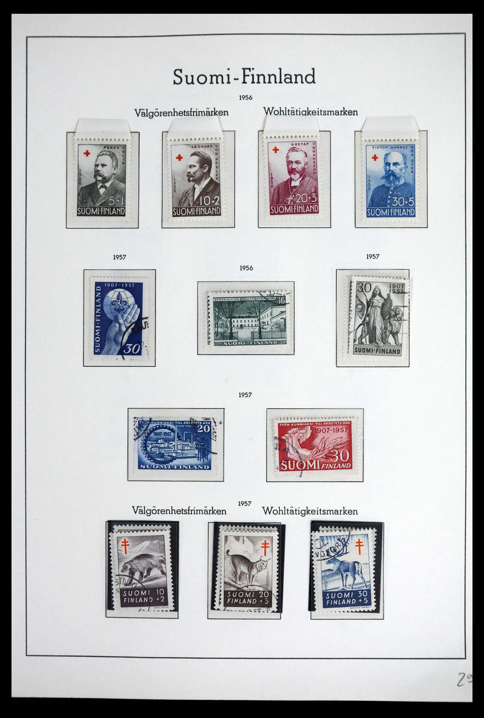 41841 0035 - Stamp collection 41841 Finland 1856-1959.